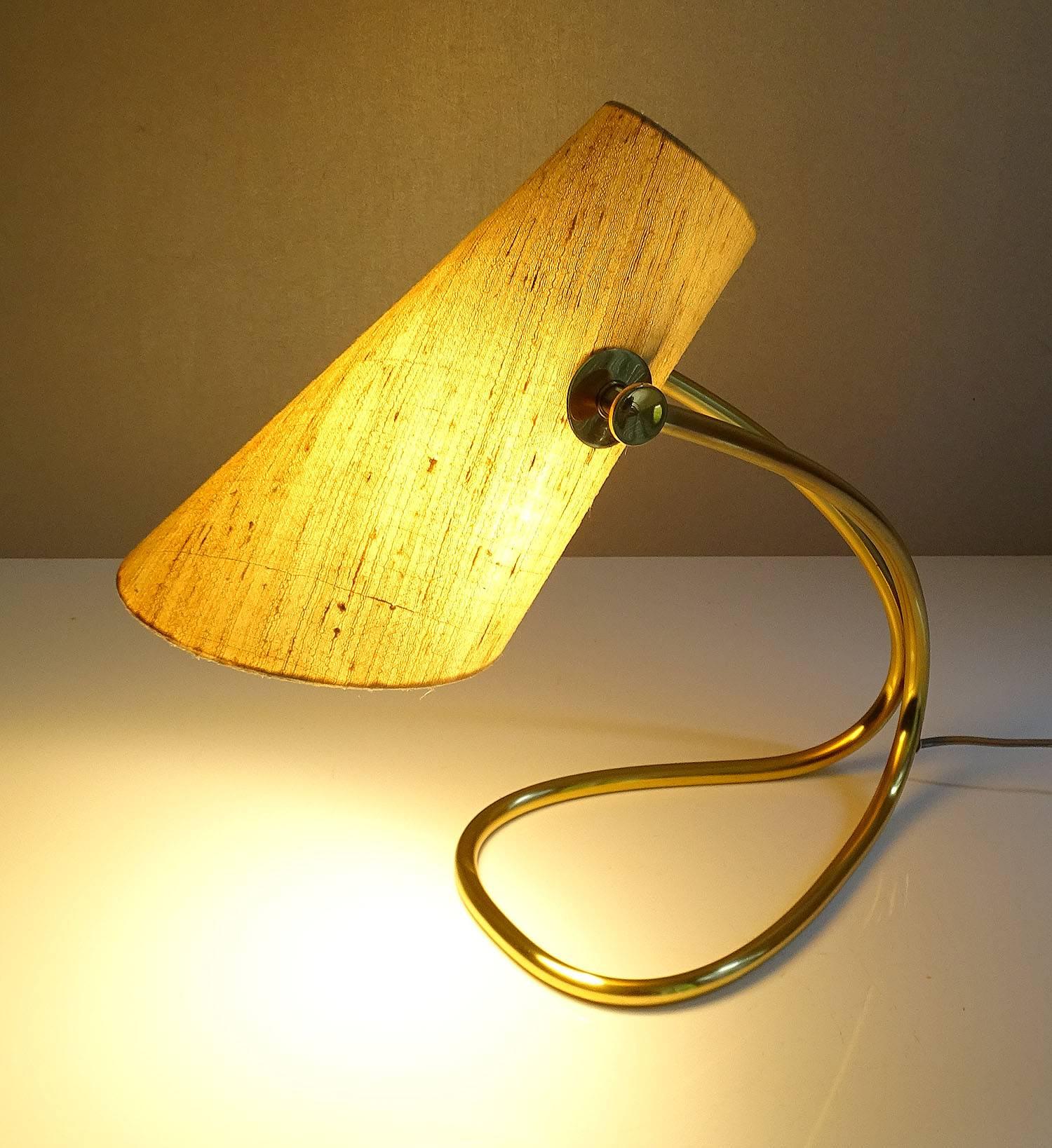 Large MidCentury Austrian Adjustable Nikoll Brass Desk Table Lamp,  1960s  im Angebot 5