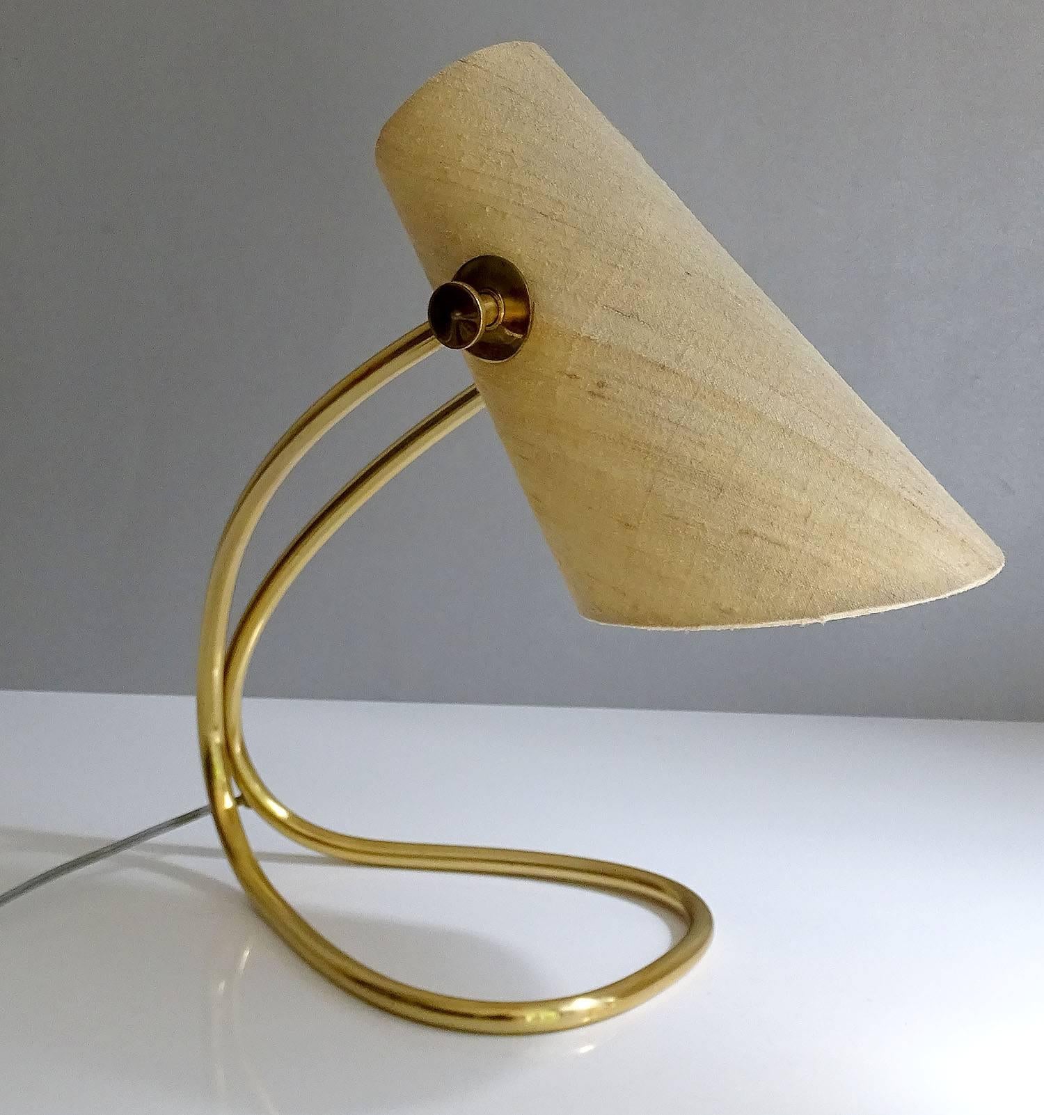 Large MidCentury Austrian Adjustable Nikoll Brass Desk Table Lamp,  1960s  For Sale 8
