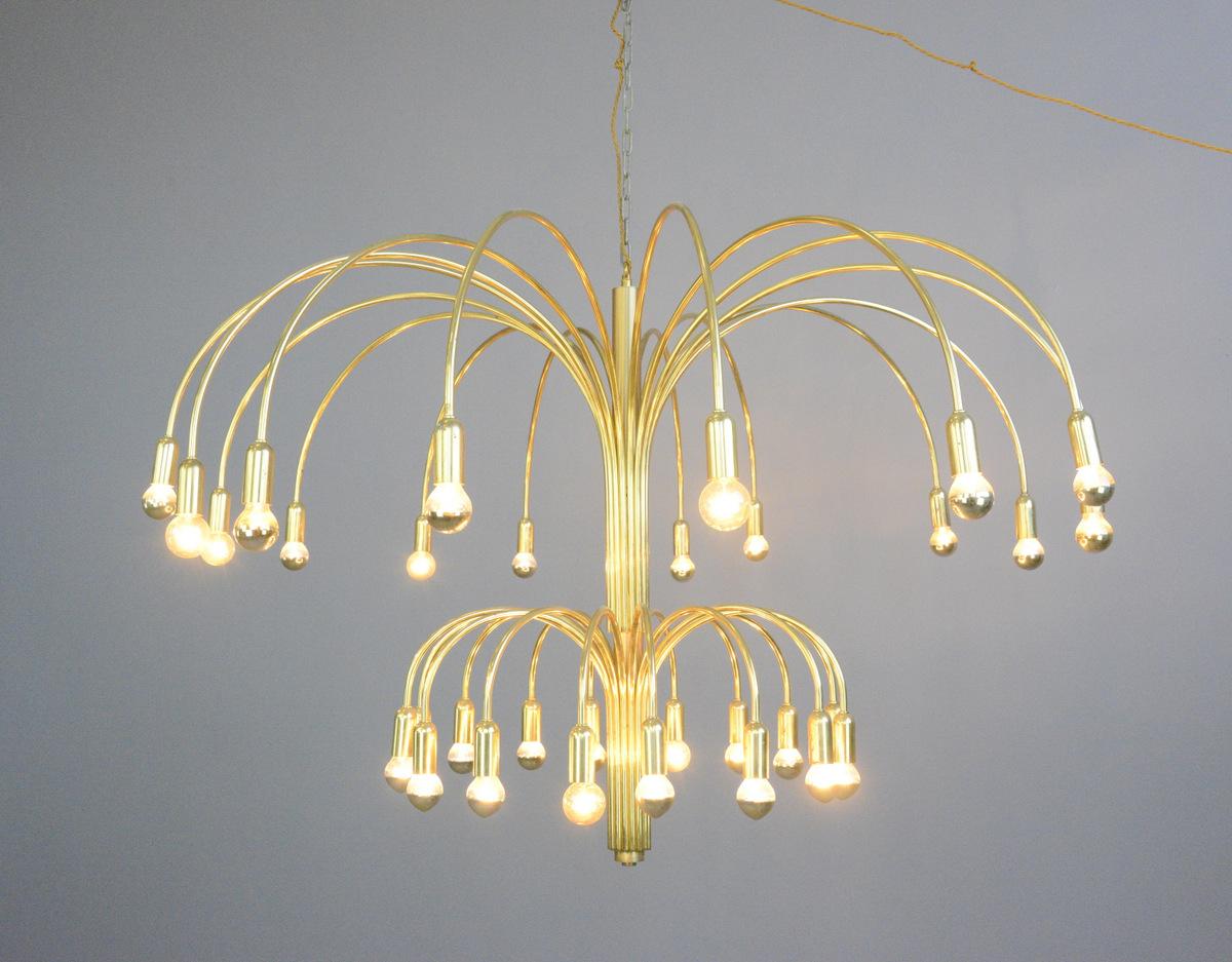 Mid-20th Century Large Midcentury Ballroom Chandelier For Sale