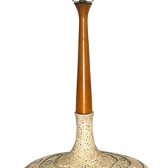 Große Brutalist-Tischlampe aus der Mitte des Jahrhunderts