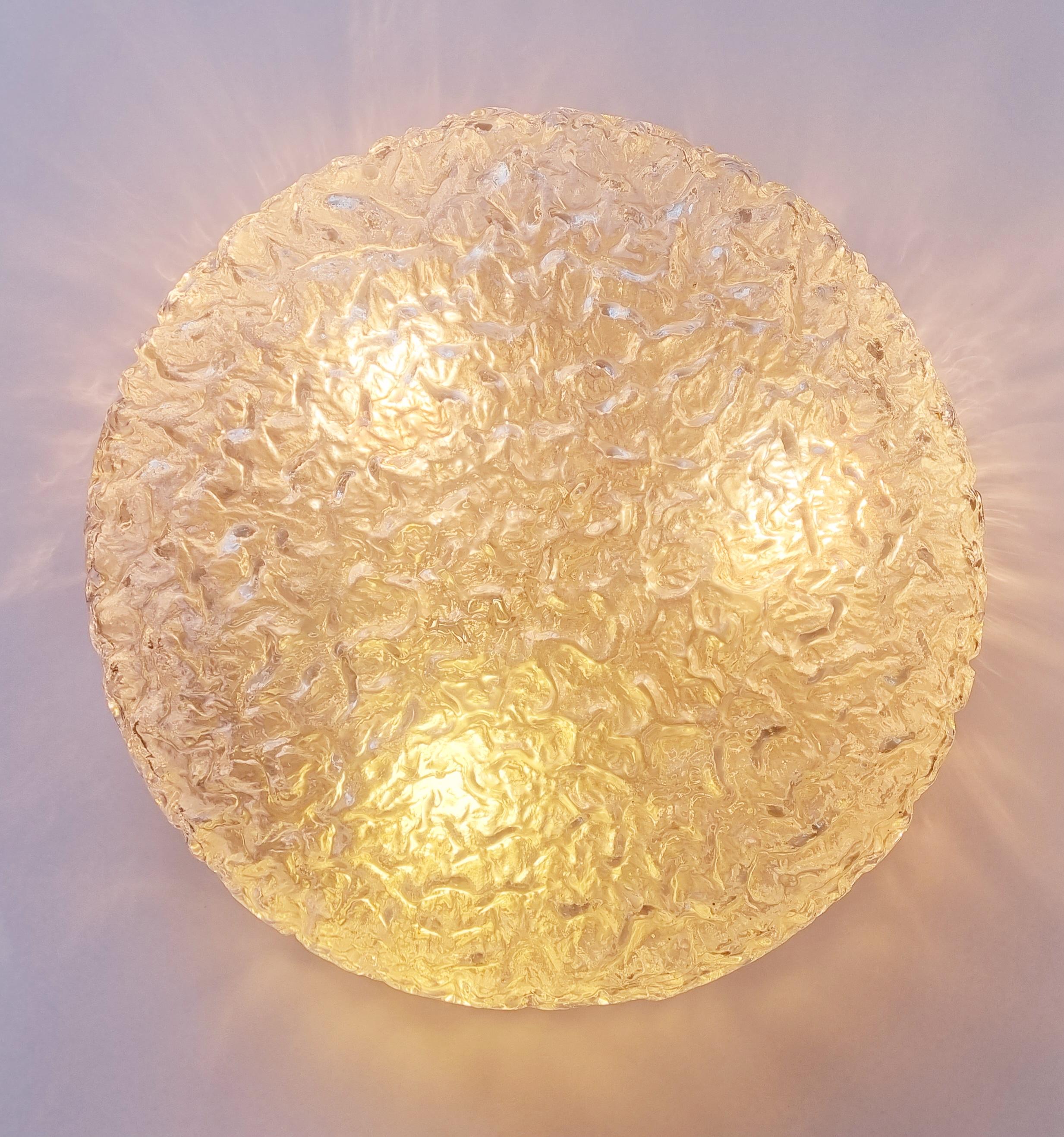 Large Midcentury Bubble Flush Mount, Helena Tynell, Limburg, Germany, 1970s  For Sale 6