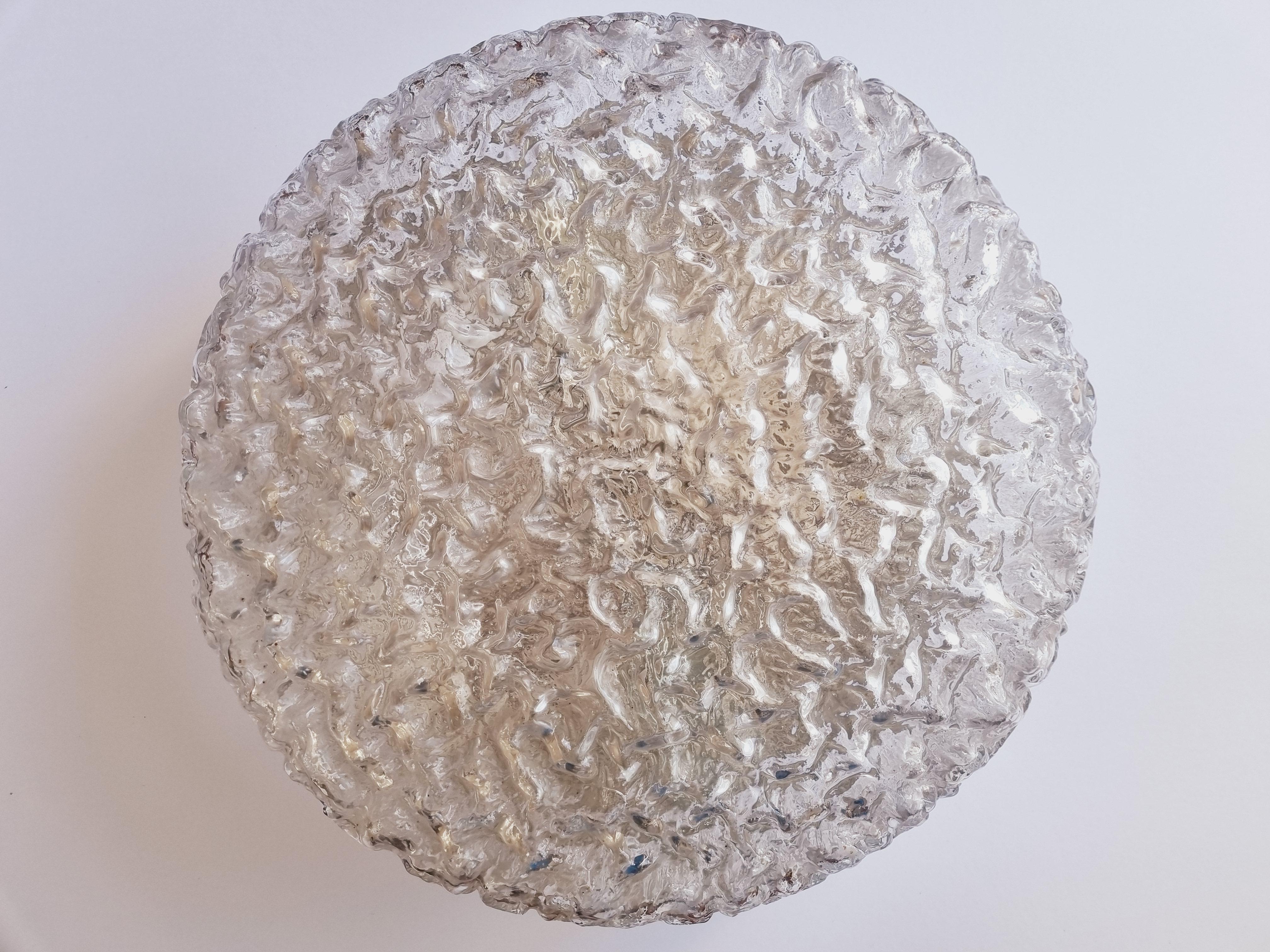 Late 20th Century Large Midcentury Bubble Flush Mount, Helena Tynell, Limburg, Germany, 1970s For Sale