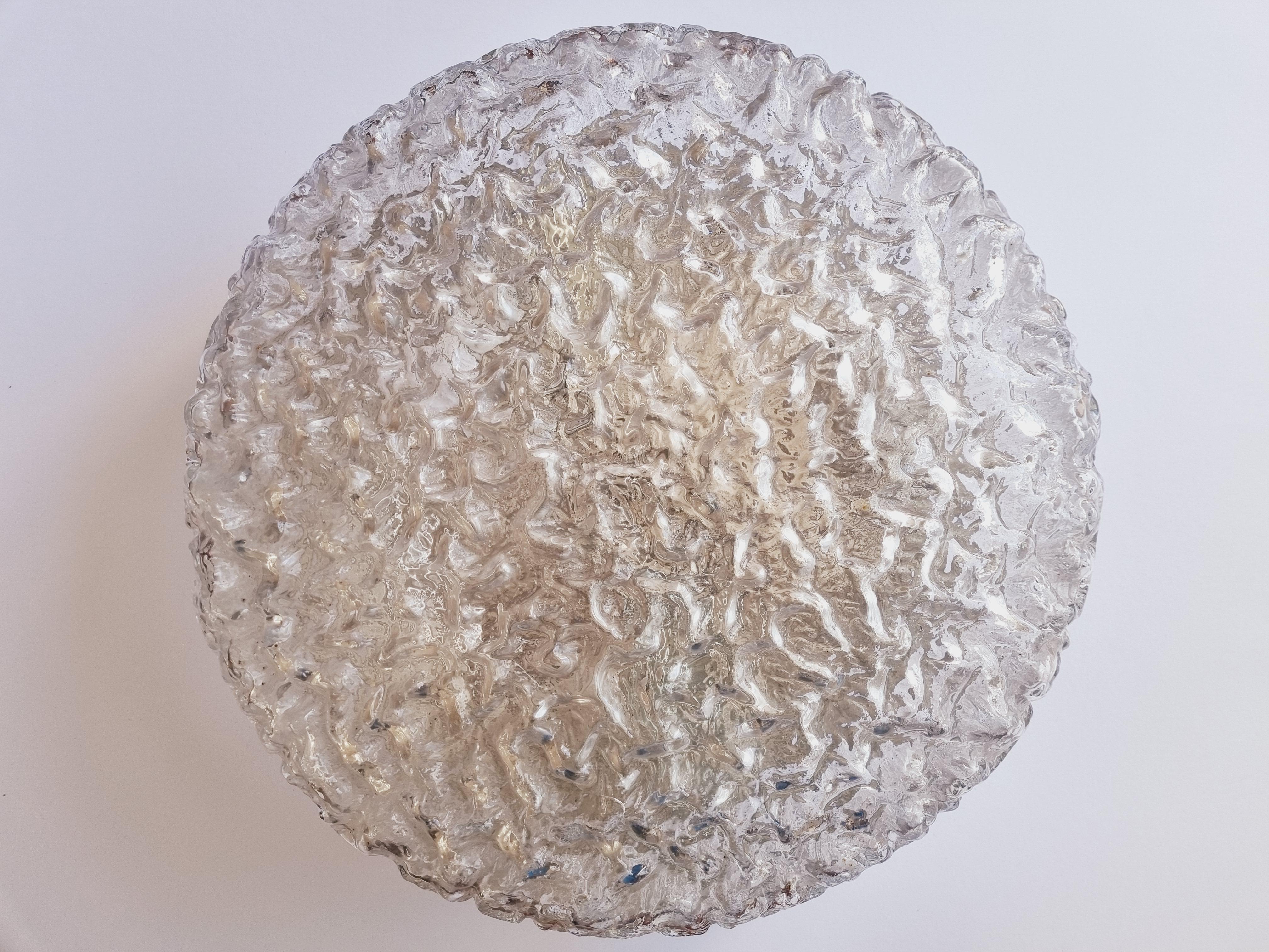 Large Midcentury Bubble Flush Mount, Helena Tynell, Limburg, Germany, 1970s For Sale 1