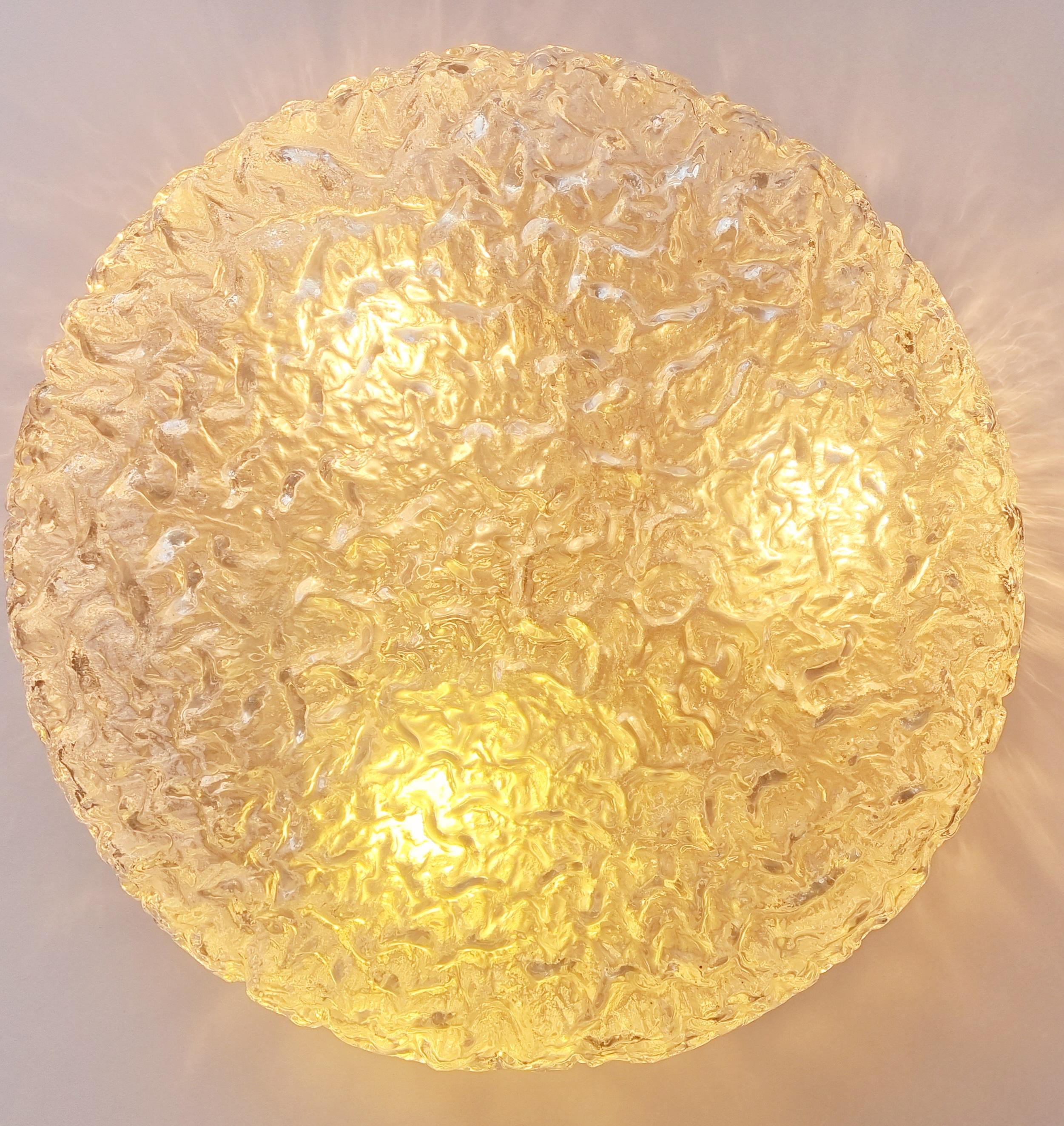 Large Midcentury Bubble Flush Mount, Helena Tynell, Limburg, Germany, 1970s  For Sale 3