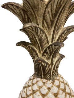Large Midcentury Ceramic Pineapple Lamp