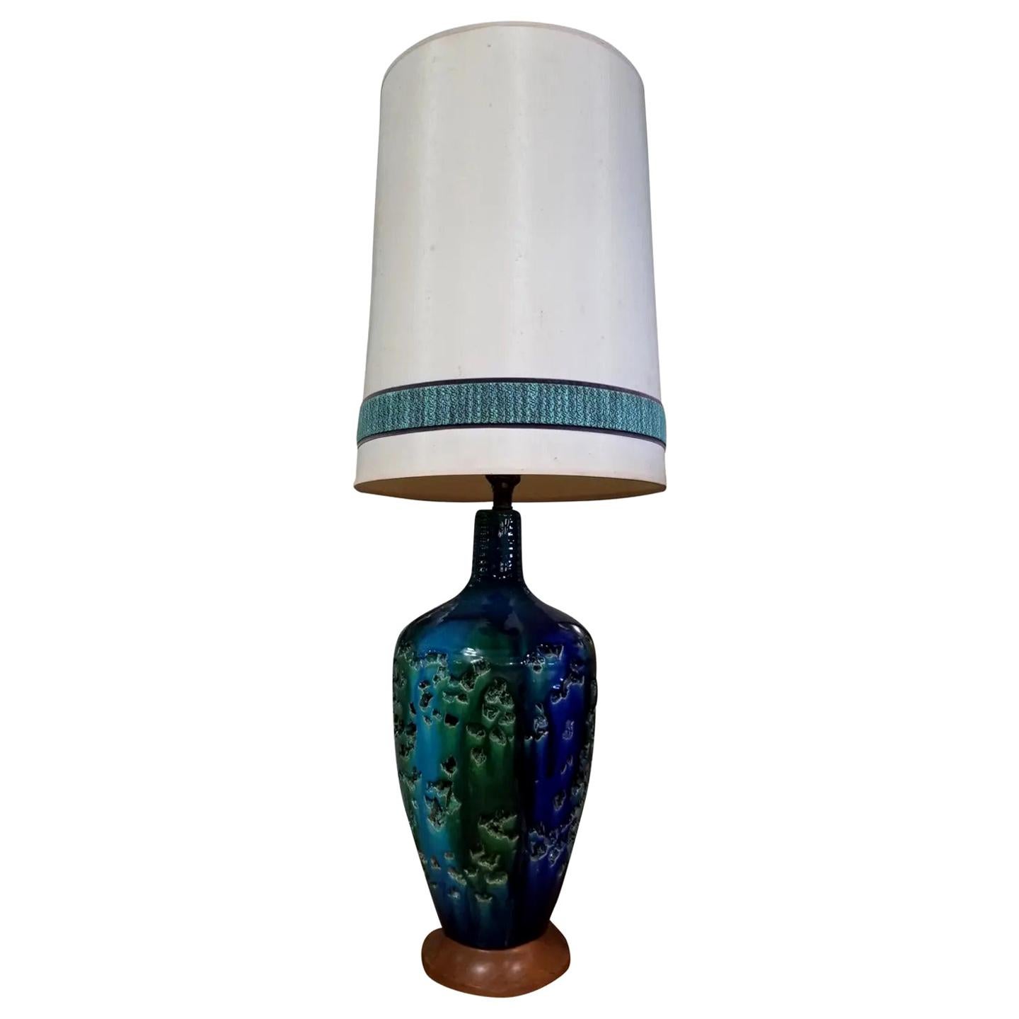 Large Midcentury Ceramic Table Lamp