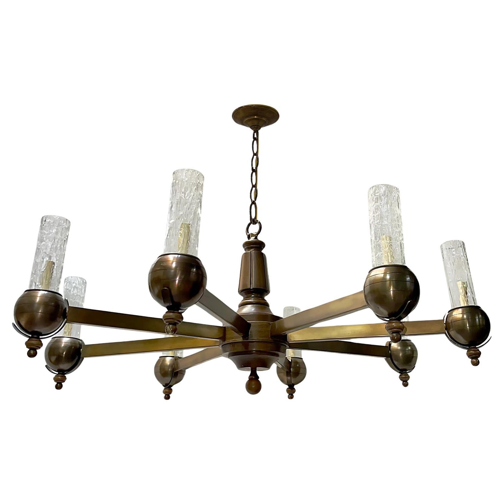 Large Midcentury Chandelier For Sale