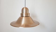 Large Midcentury Copper Pendant, Denmark, 1970s