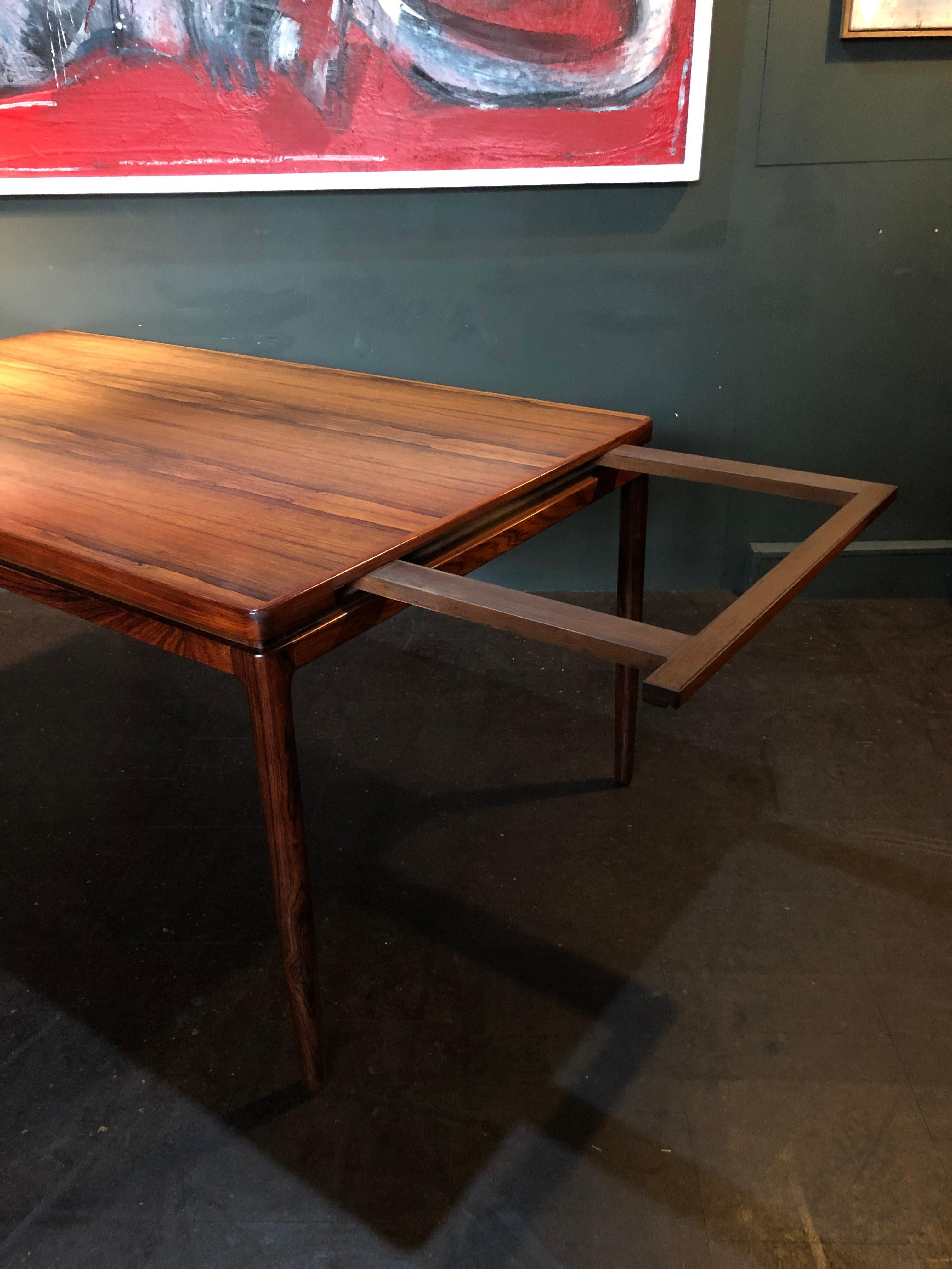 Large Midcentury Danish Rosewood Dining Table by Johannes Andersen 6