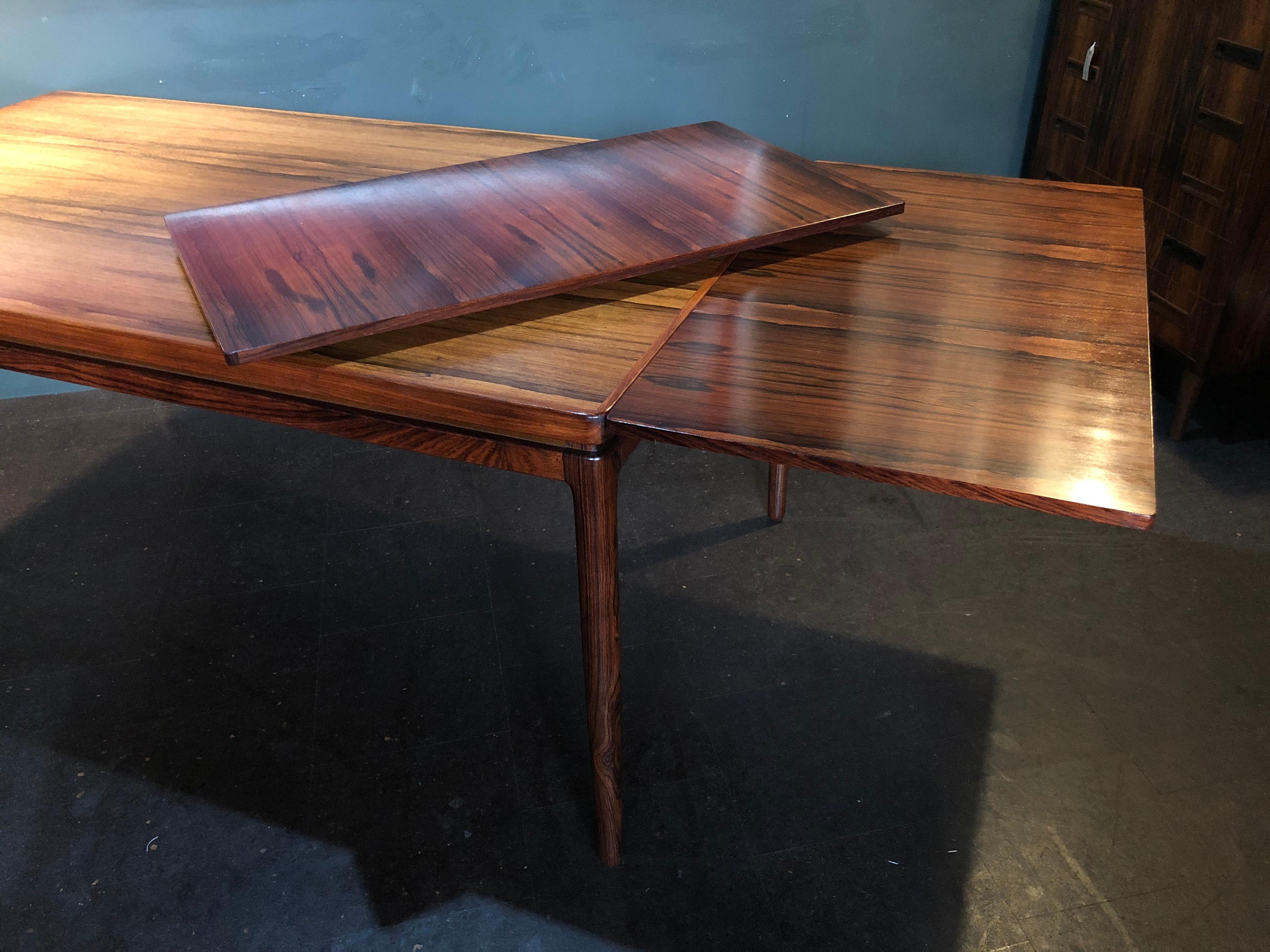 Large Midcentury Danish Rosewood Dining Table by Johannes Andersen 8