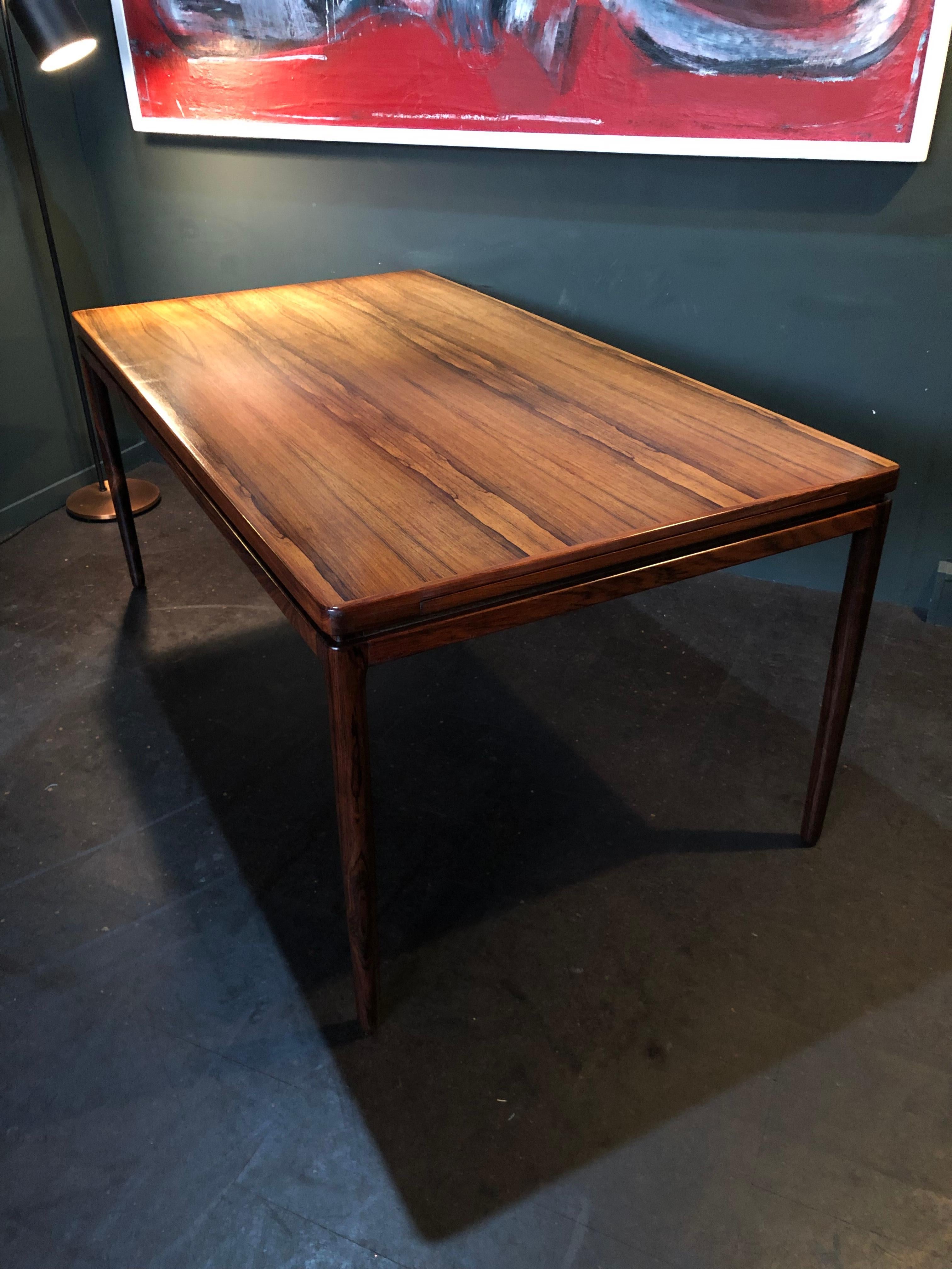 Large Midcentury Danish Rosewood Dining Table by Johannes Andersen 9