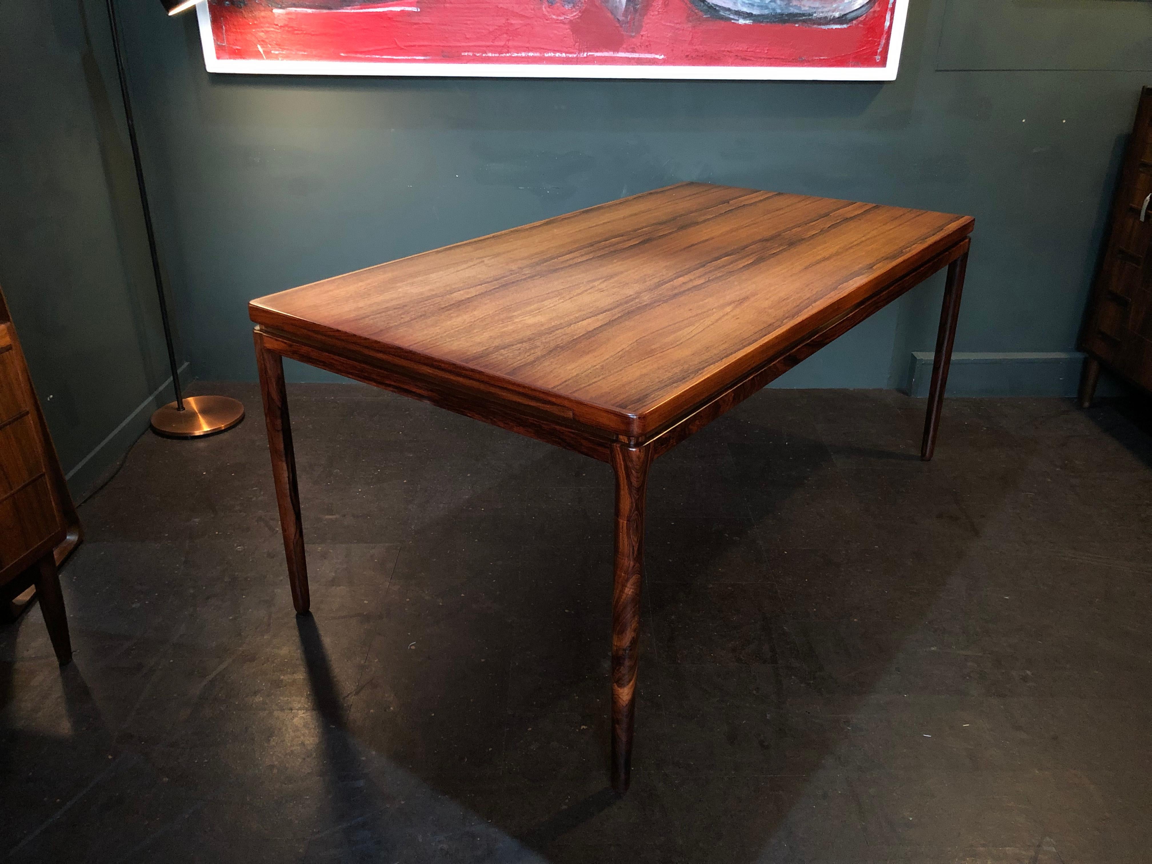 Large Midcentury Danish Rosewood Dining Table by Johannes Andersen 11