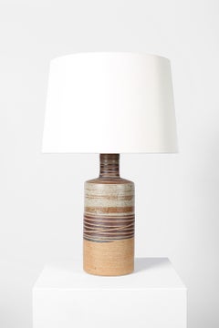 Large Midcentury Danish Stoneware Table Lamp by Tue Poulsen 1960s