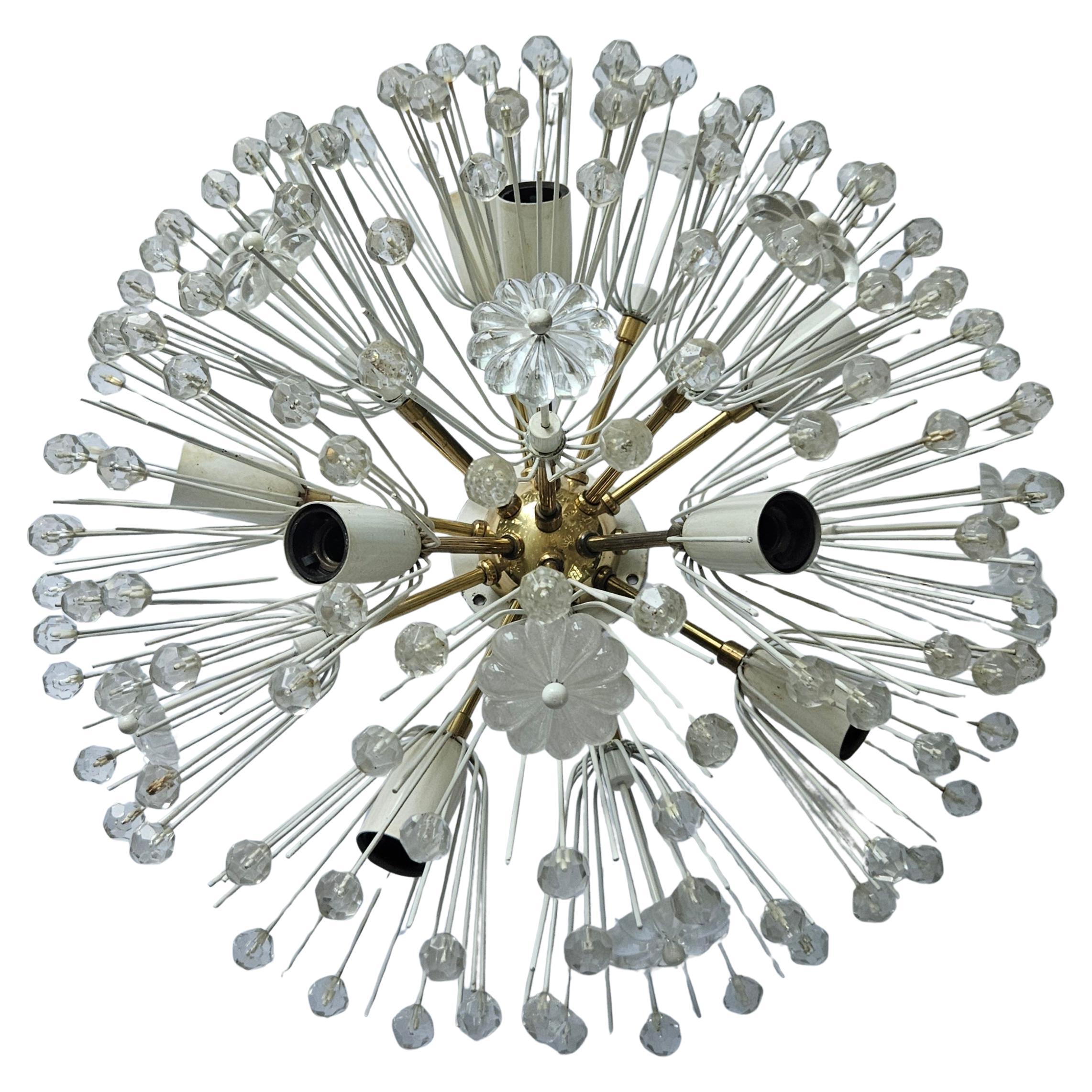 Importante lampe affleurante du milieu du siècle dernier Emil Stejnar pour Rupert Nikoll. Autriche, années 1960