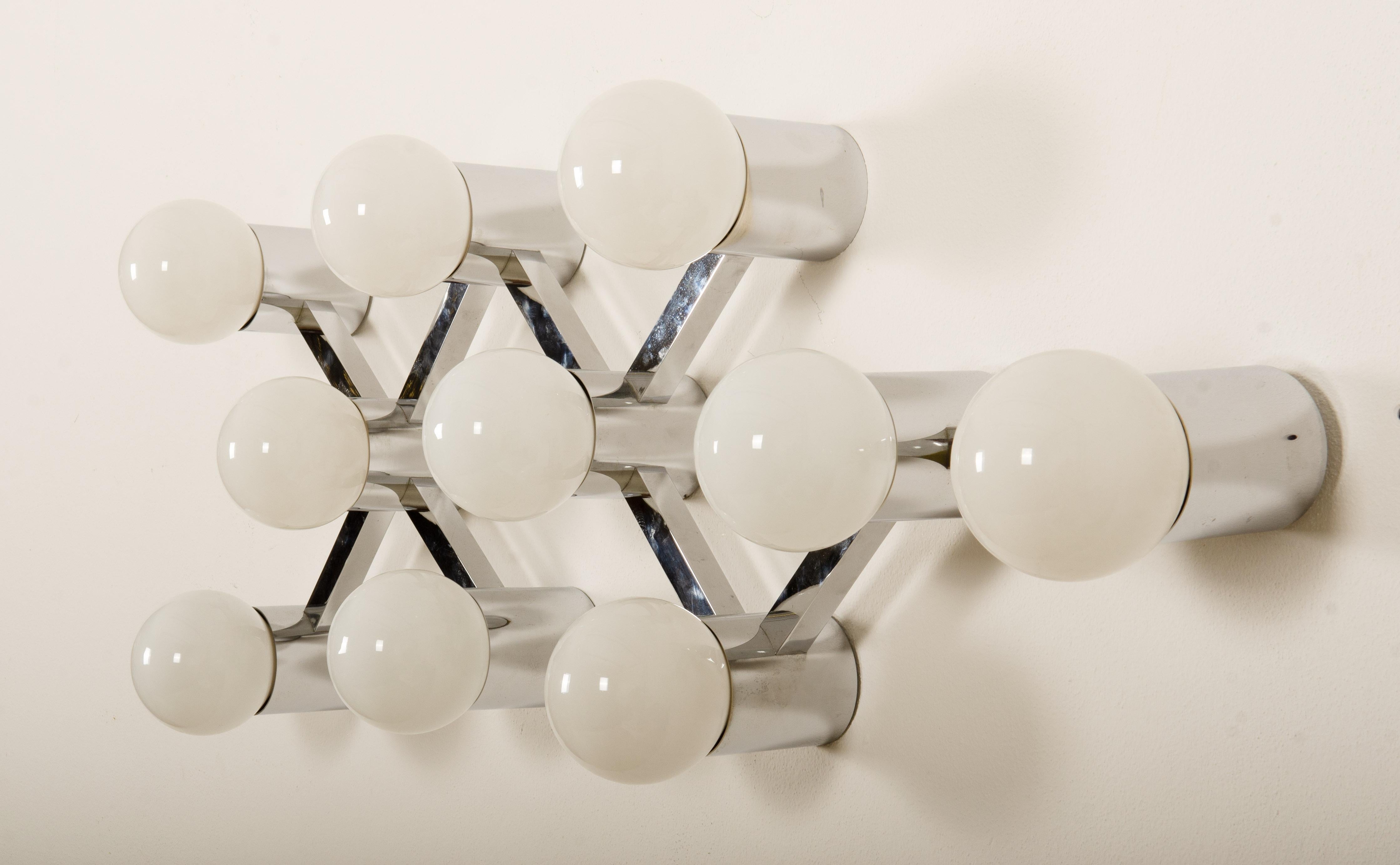 Grande lampadario a incasso o a parete del Midcentury in vendita 4