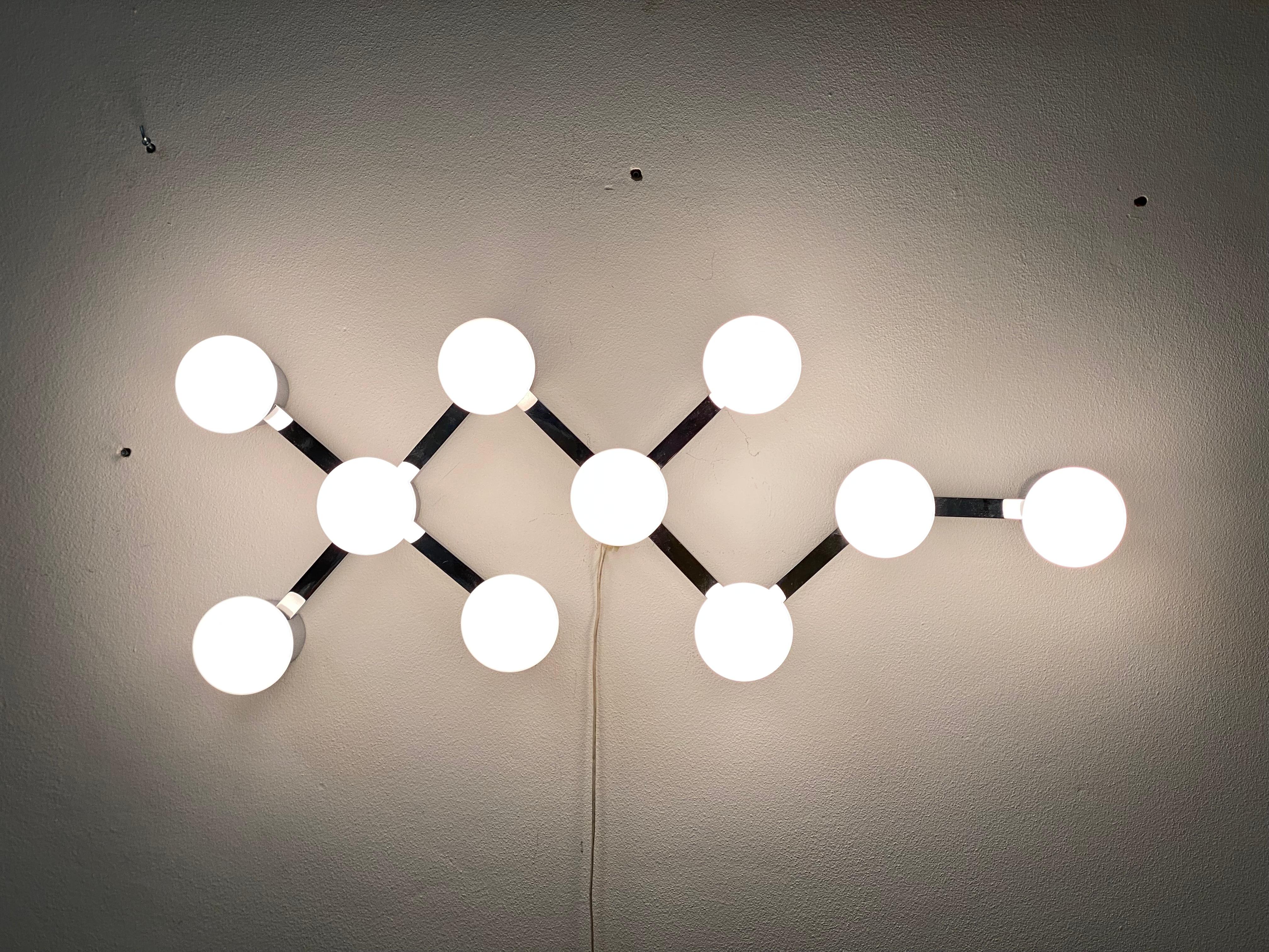 Grande lampadario a incasso o a parete del Midcentury in vendita 5