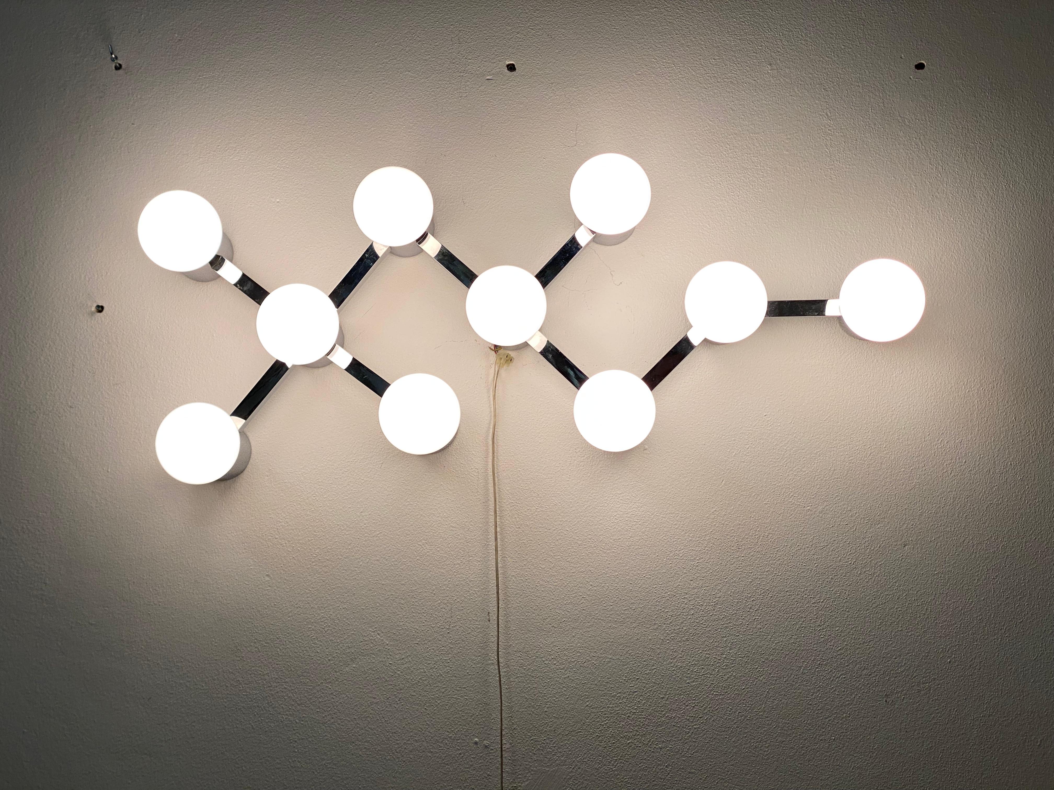 Grande lampadario a incasso o a parete del Midcentury in vendita 6
