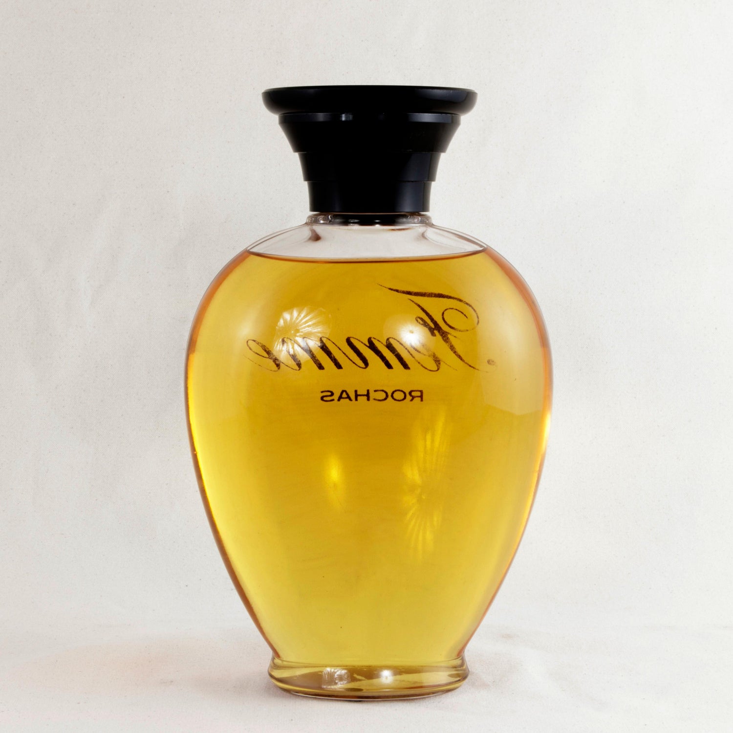 Large Midcentury French Vintage Glass Glass & Amber Vintage Factice Fragrance