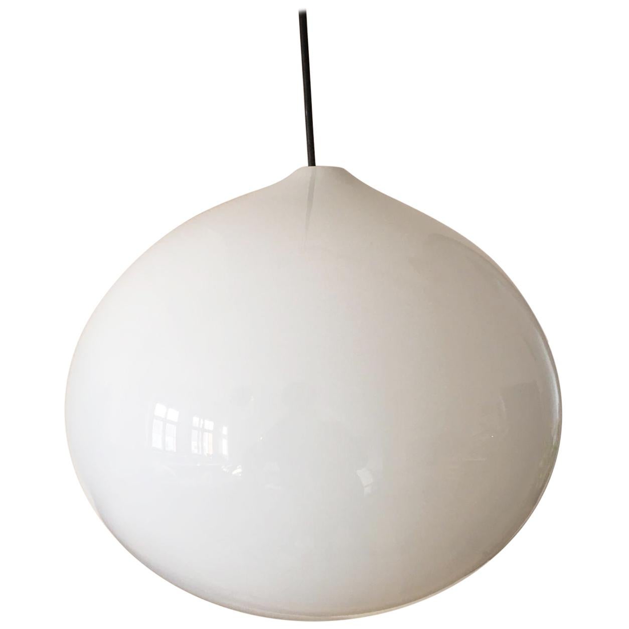 Large Midcentury Glass Pendant by Alessandro Pianon for Vistosi