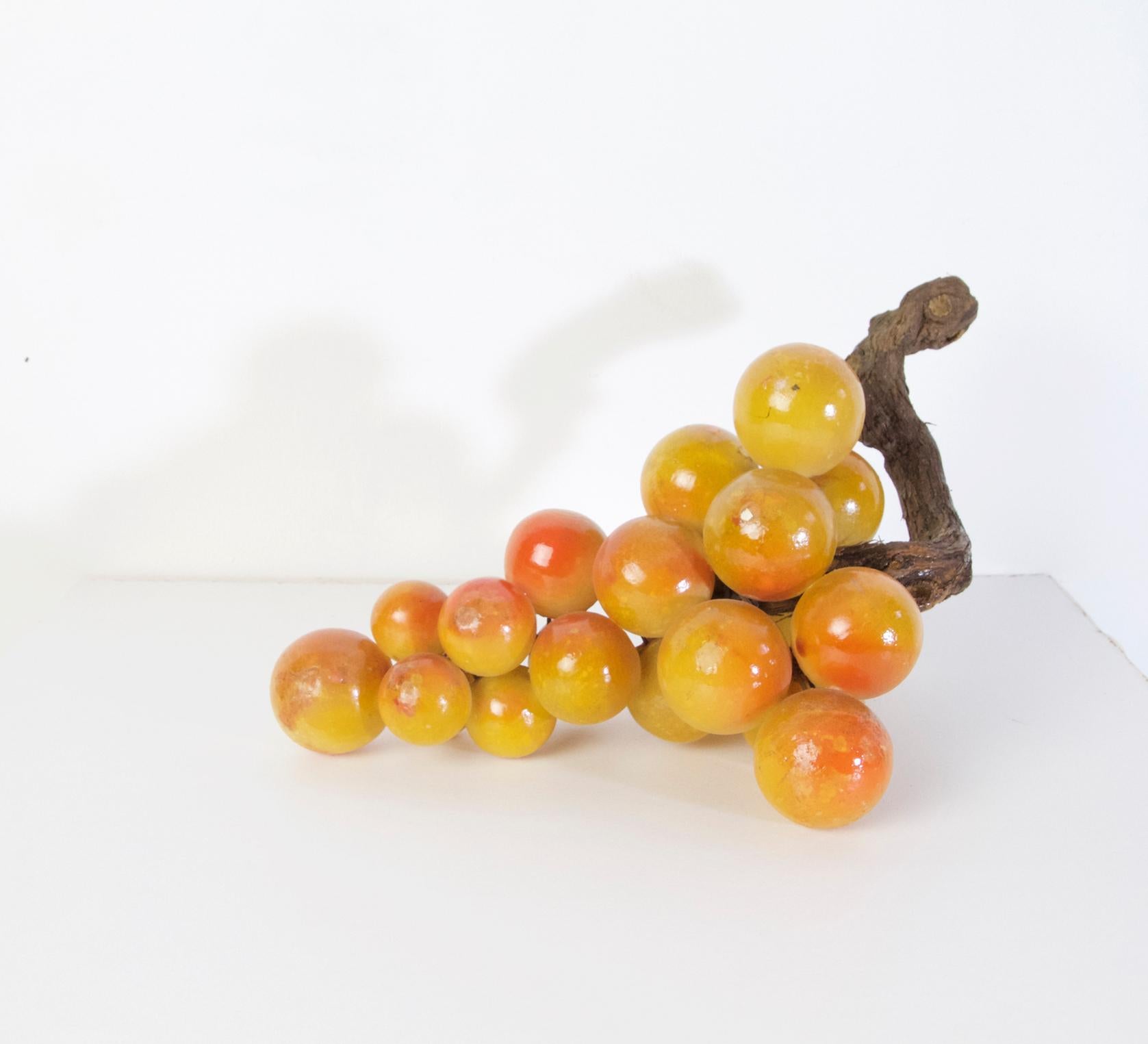 Mid-Century Modern Large Midcentury Italian Alabaster Grapes For Sale
