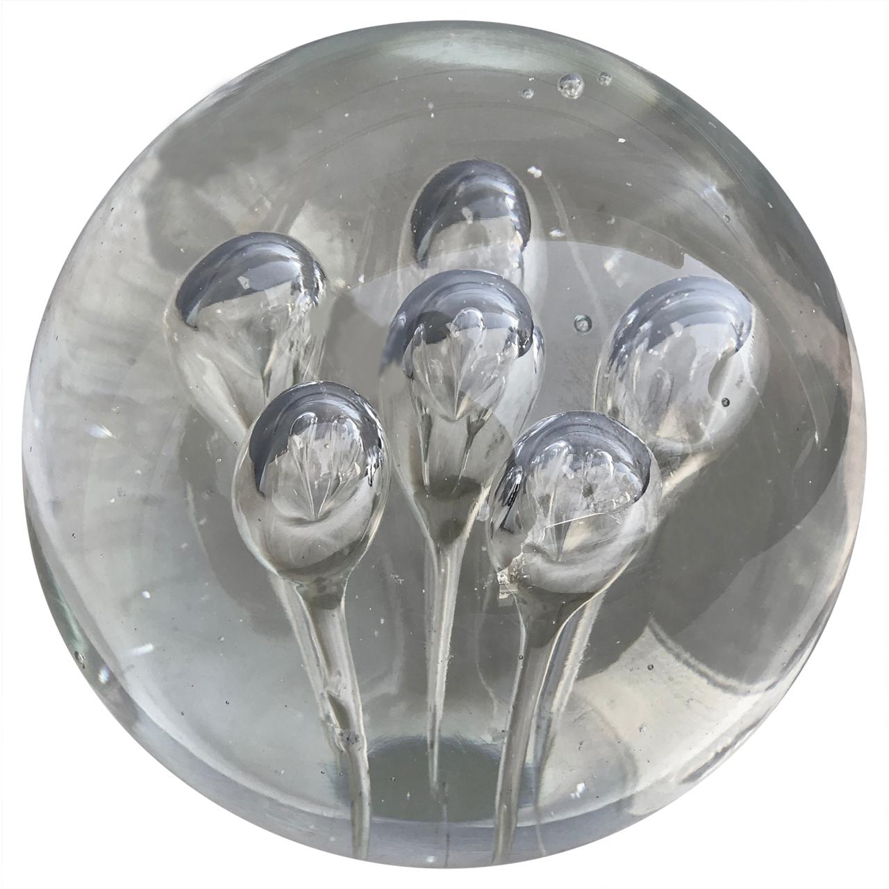Mid-Century Modern Large Midcentury Italian Crystal Sphere