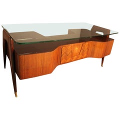 Large Midcentury Italian Executive Desk by Vittorio Dassi