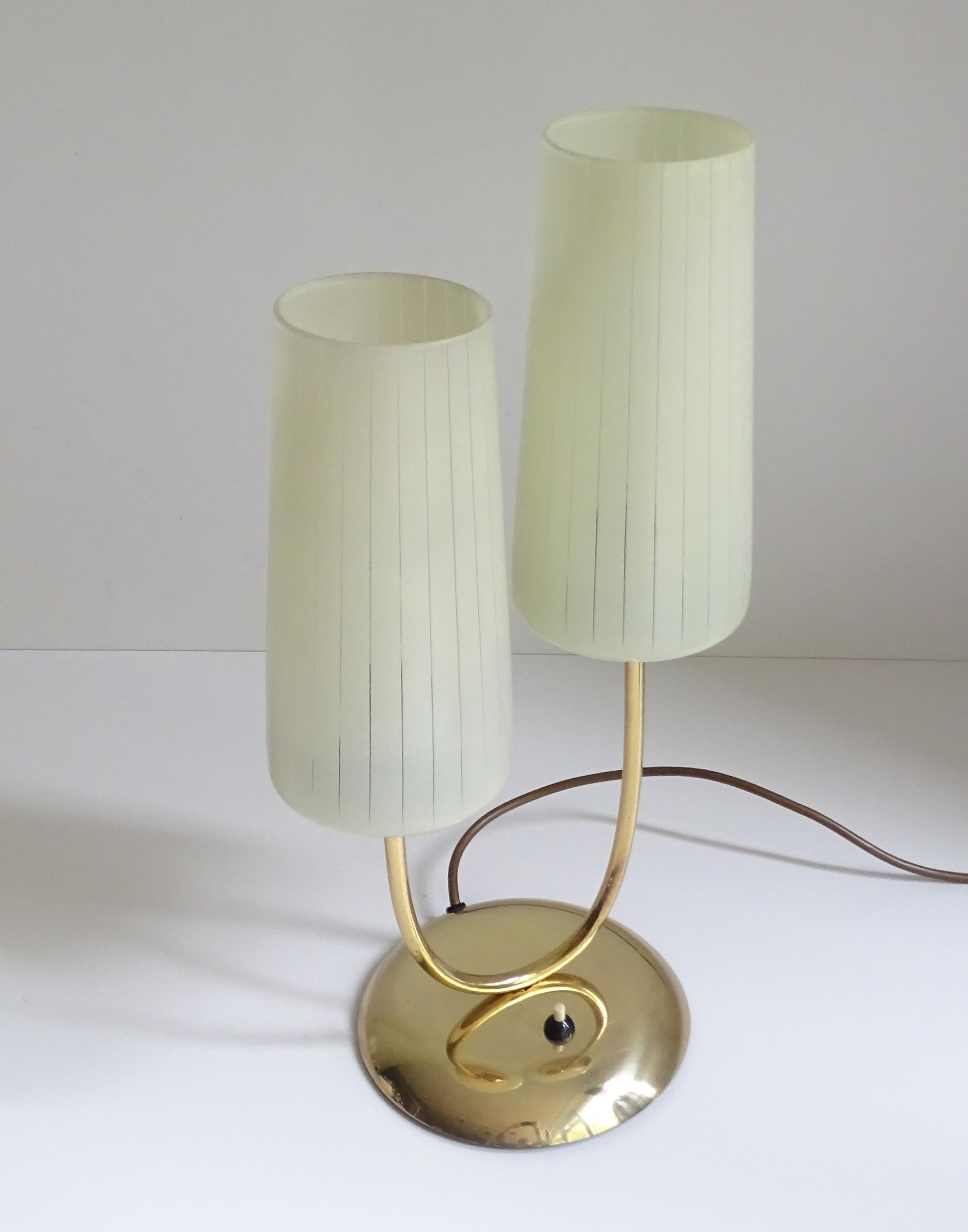 Brass 1960s  Stilnovo Table Lamp For Sale