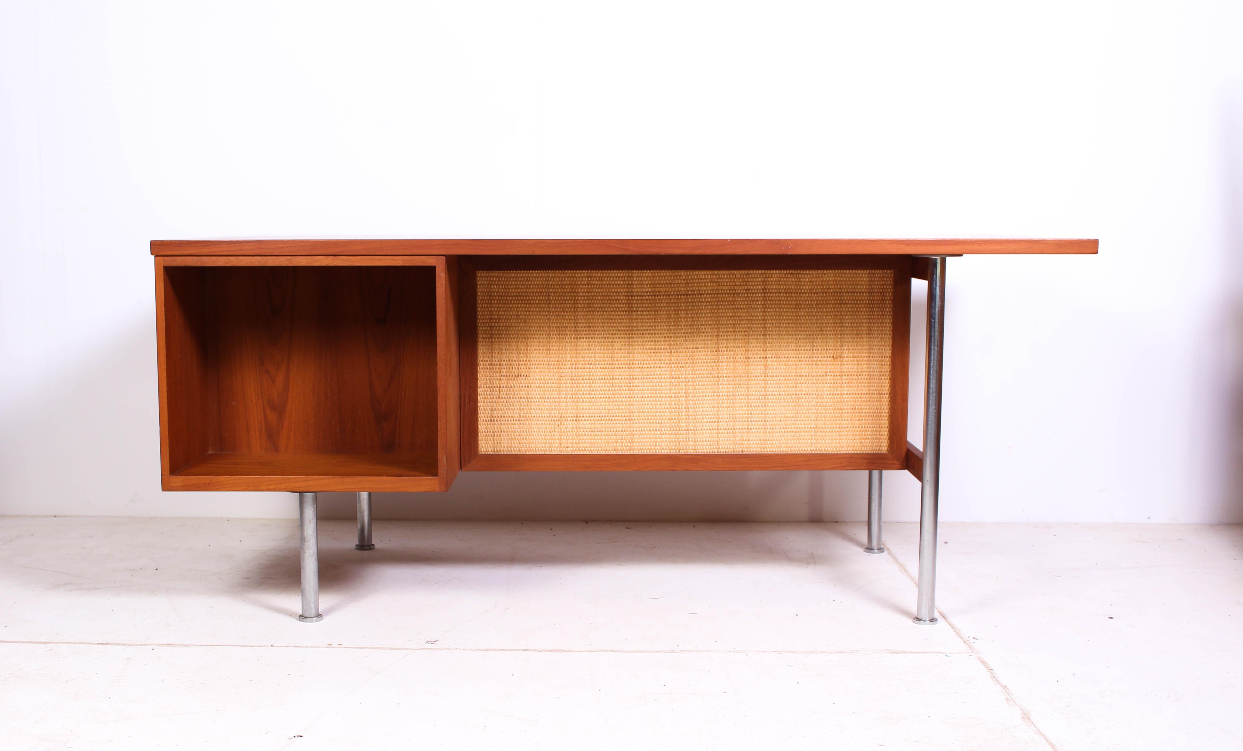 Danish Large Midcentury Kai Kristiansen Teak Desk by FM Møbler For Sale