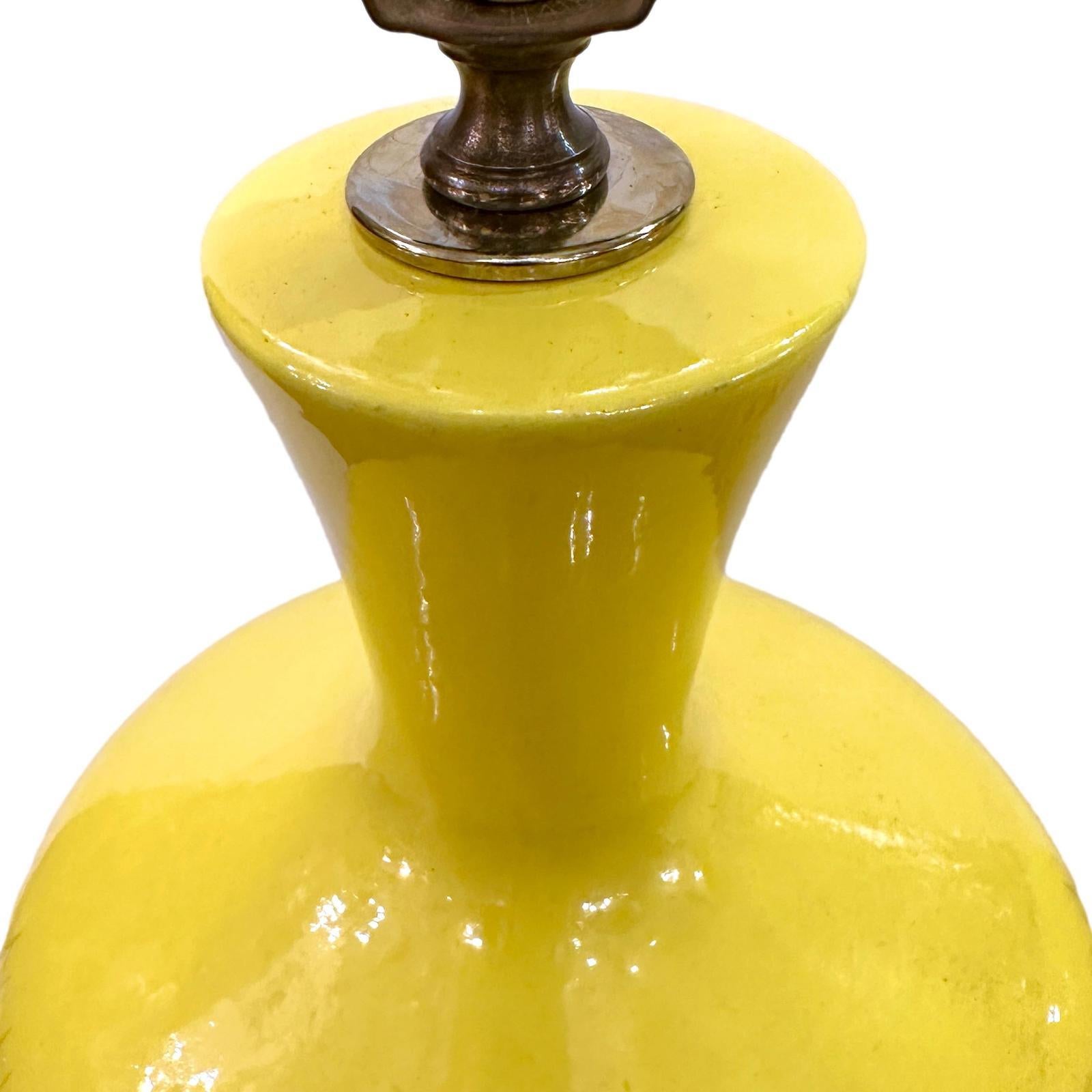 Porcelain Large Midcentury Lamp For Sale