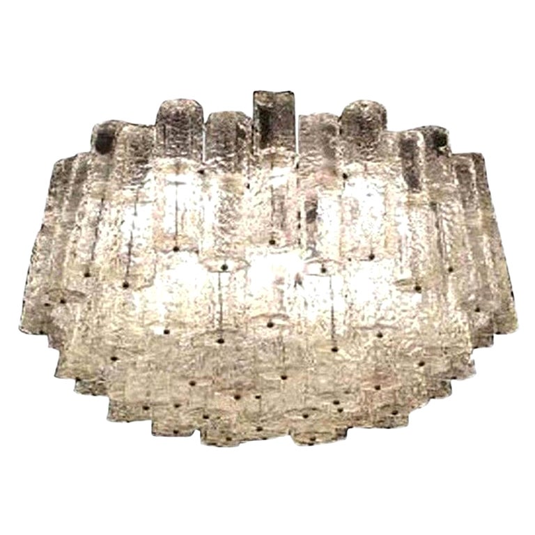 Large Midcentury Murano Chandelier by Toni Zuccheri for Venini