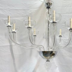 Large Midcentury Murano Chandelier