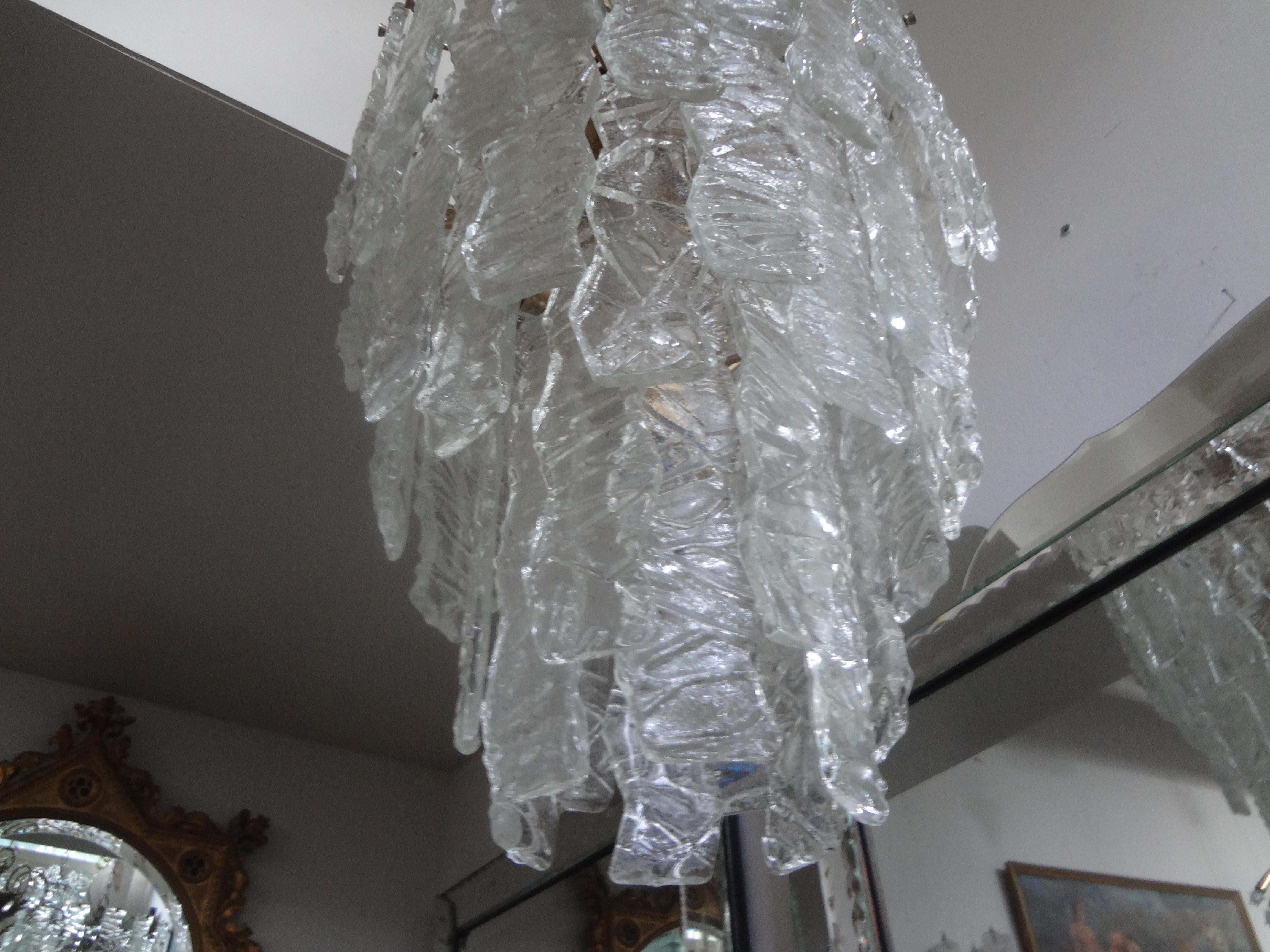 Large Midcentury Murano Chandelier in the Manner of Toni Zuccheri for Venini For Sale 3