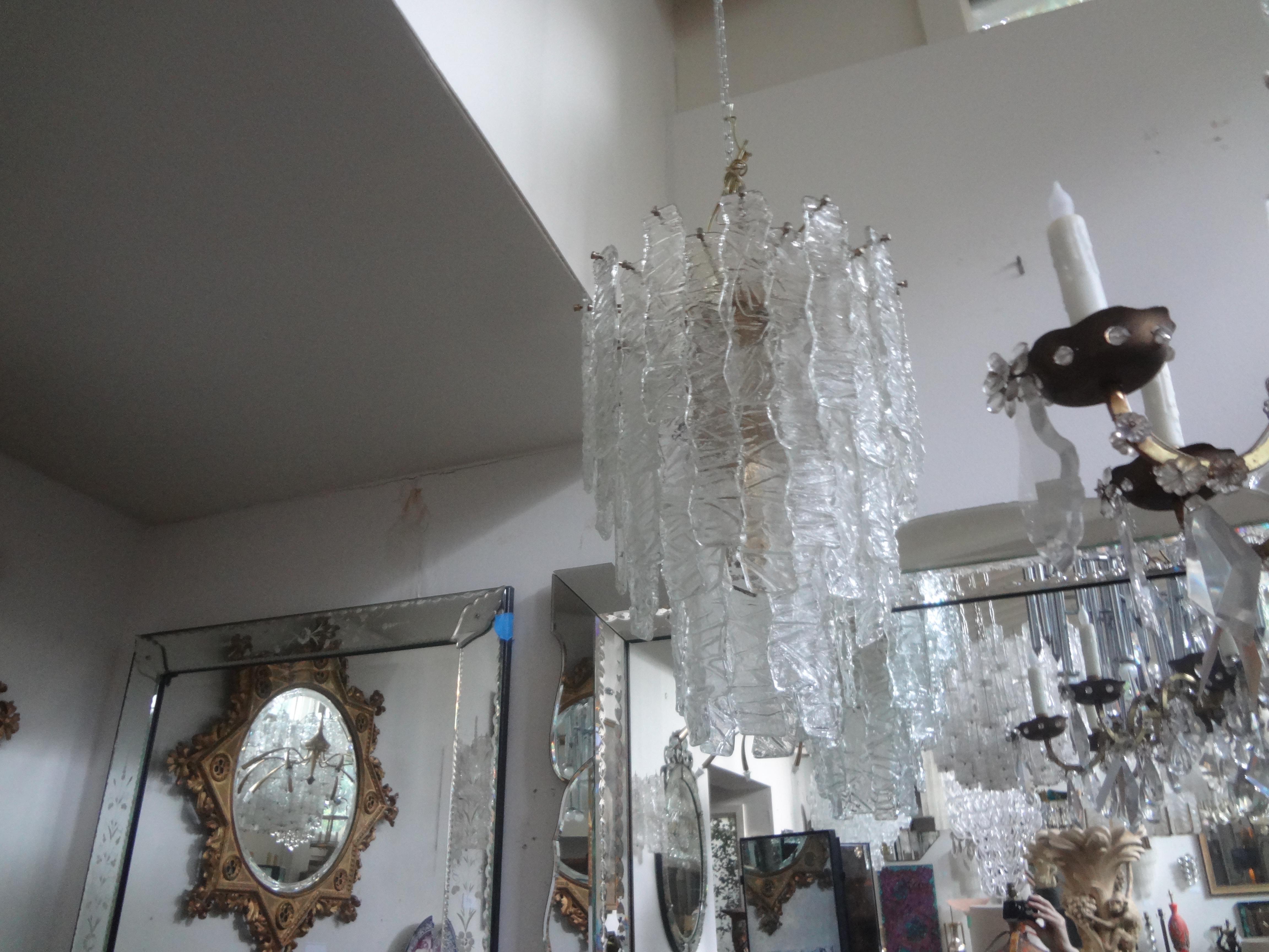 Large Midcentury Murano Chandelier in the Manner of Toni Zuccheri for Venini For Sale 12