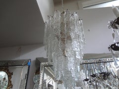 Large Midcentury Murano Chandelier in the Manner of Toni Zuccheri for Venini