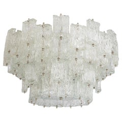 Gro�ßer Murano-Glaslüster aus der Jahrhundertmitte von Barovier & Toso, Italien, 1960er Jahre