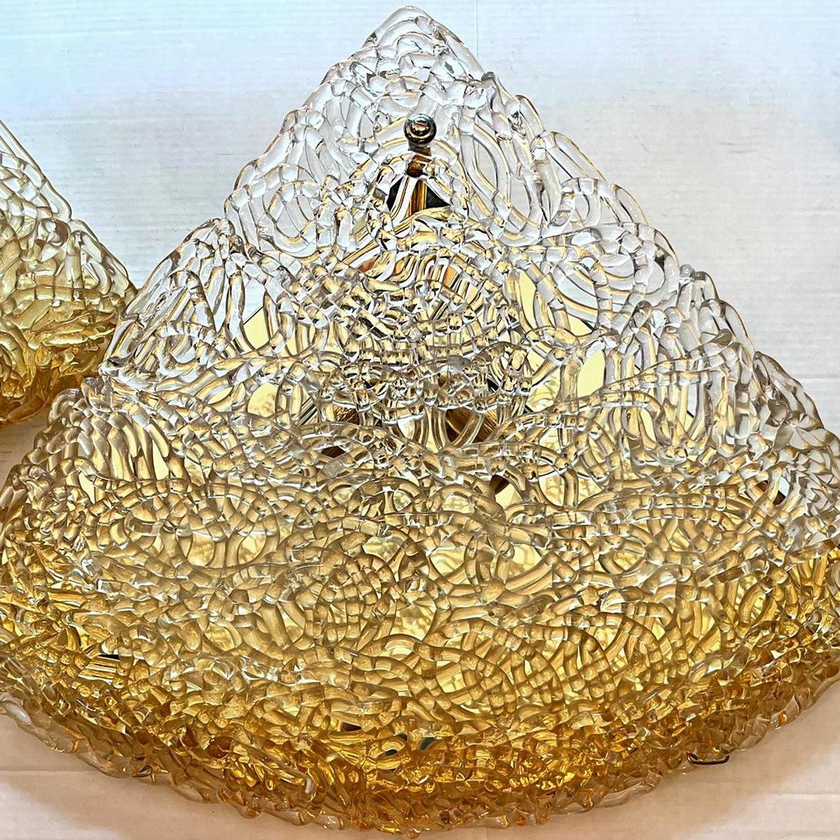 Grandes apliques de Murano de mediados de siglo en venta 2
