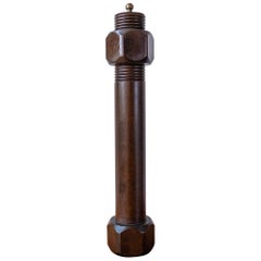 Retro Large Midcentury Nut and Bolt Pepper Mill