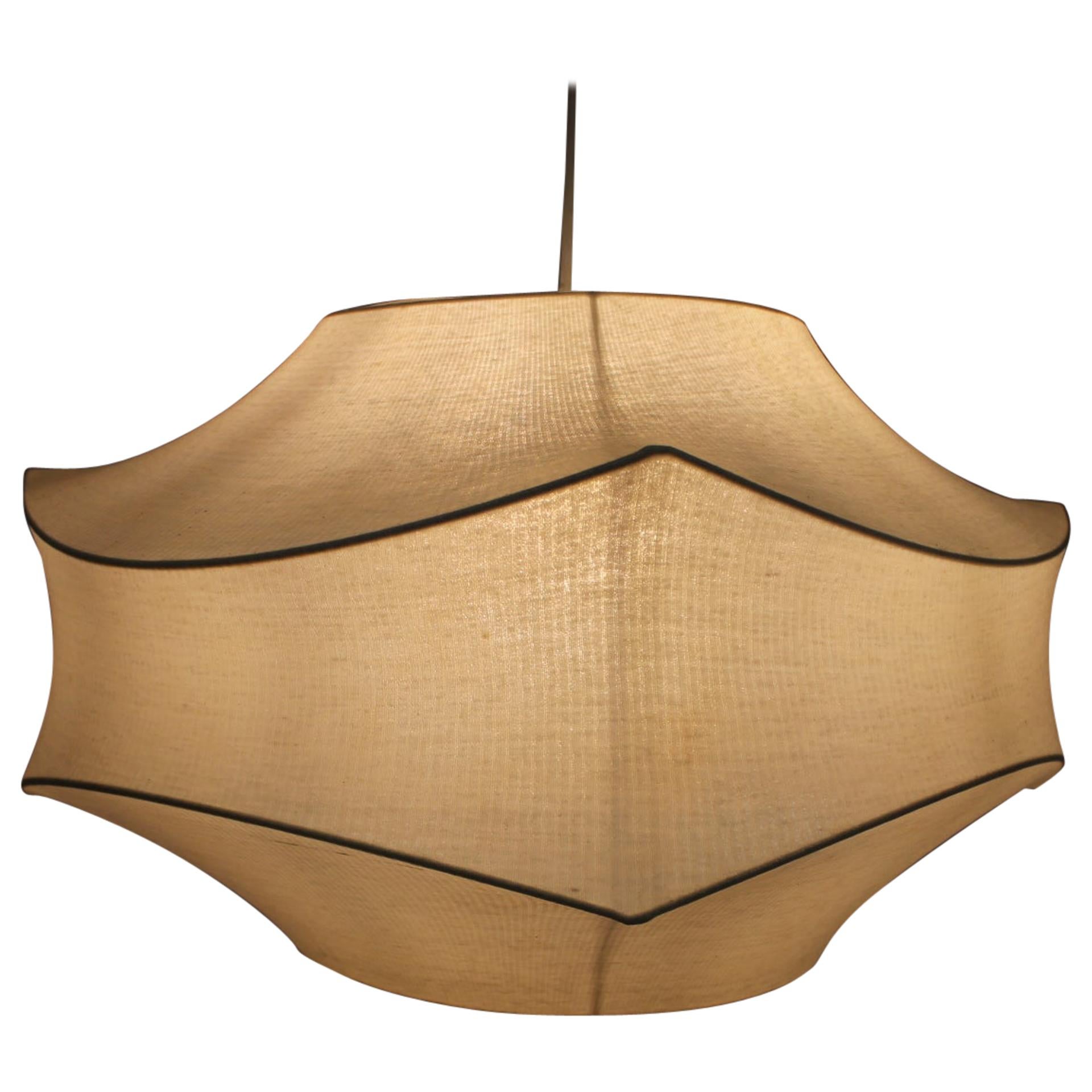 Large Midcentury Pendant Cocoon Designed by Achille Castiglioni, Italy, 1960s