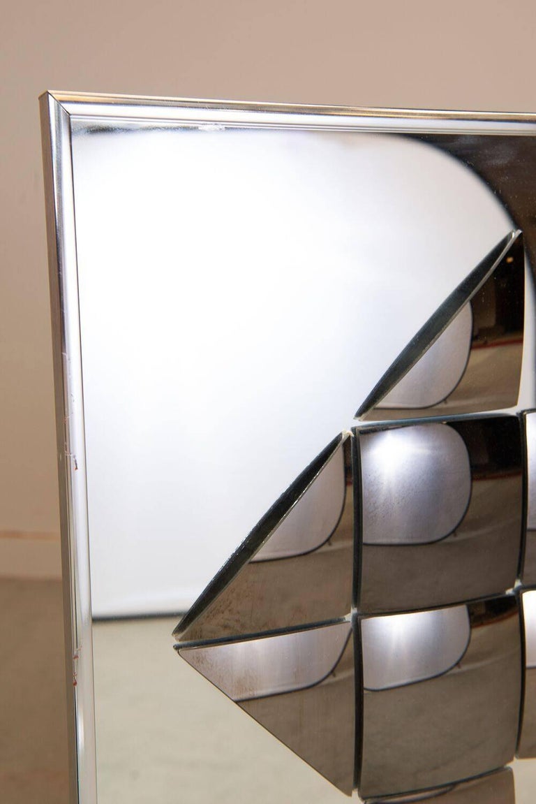 Large Midcentury Pop Art Bubble Arrow Mirror By Turner