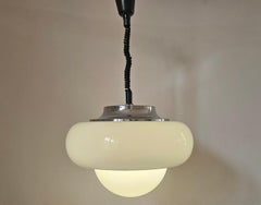 Large Midcentury Rare Pendant Meblo, Harvey Guzzini, Space Age, Italy, 1970s