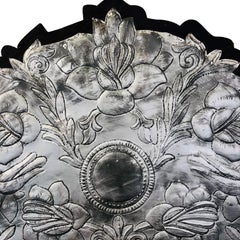 Large Midcentury Repousse' Mirror