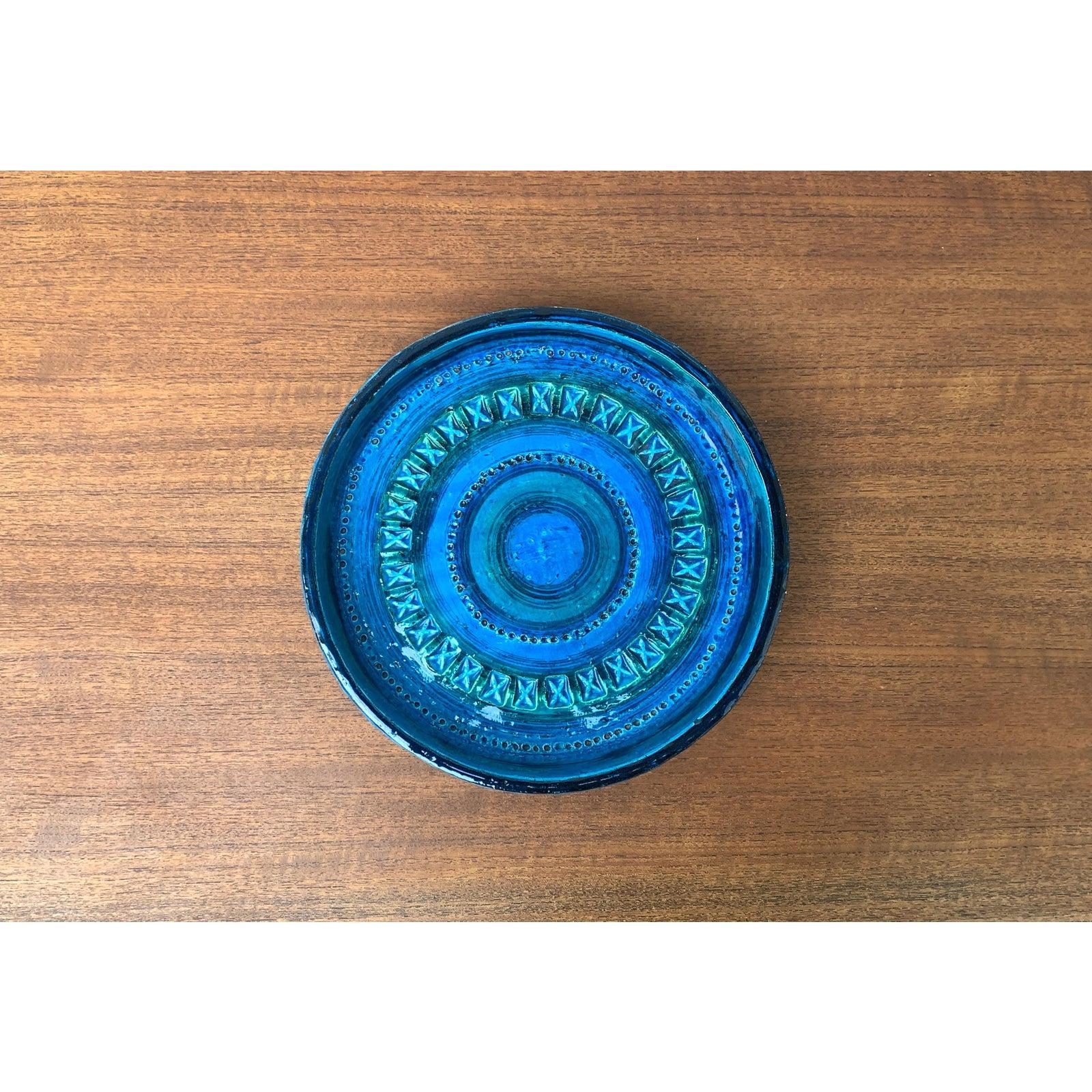 Grande ciotola in ceramica Rimini Blu del MidCentury di Aldo Londi per Bitossi, Italia, anni '60 in vendita 4