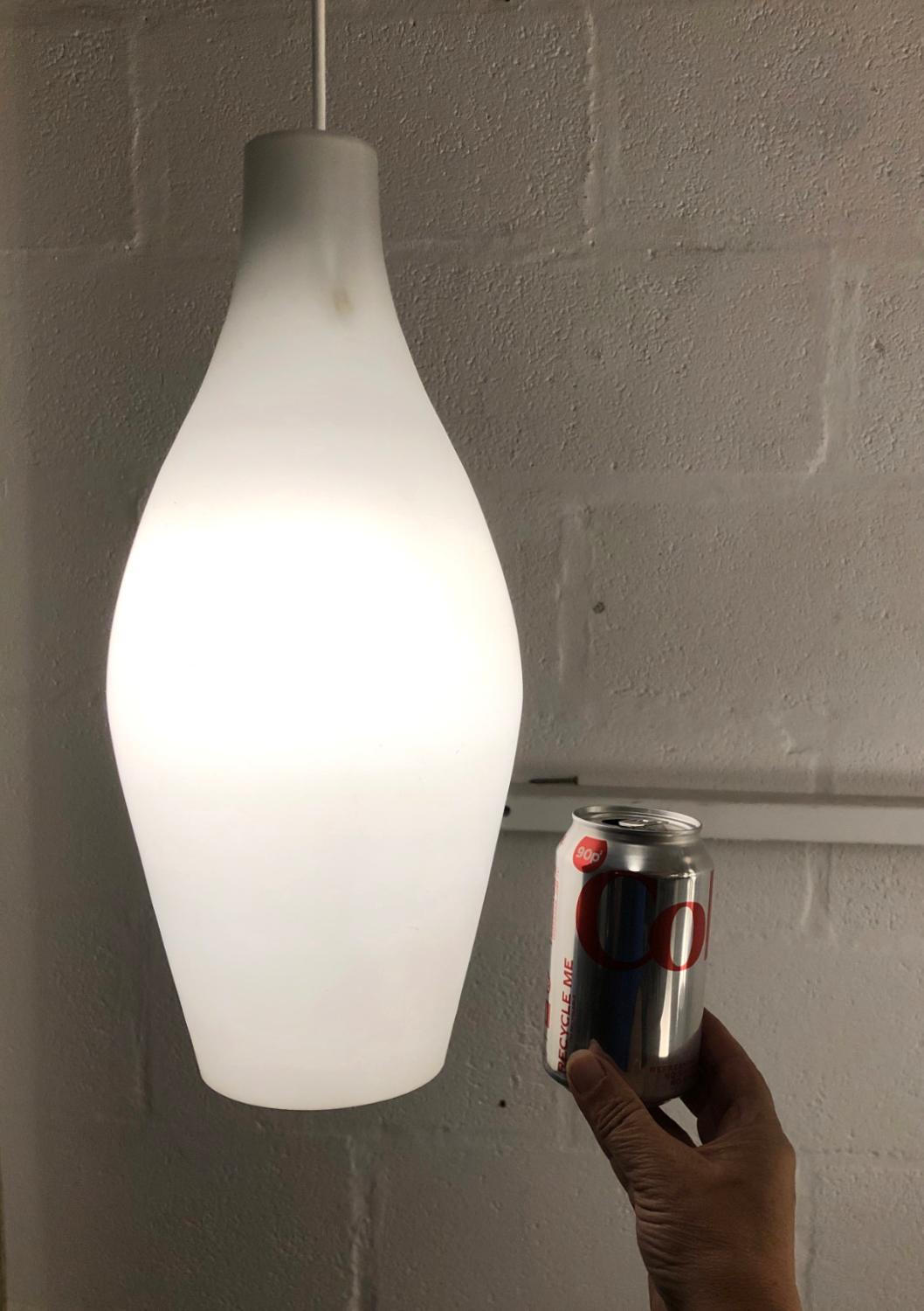 Vetro 30 Set di dieci luci a cascata in teak scandinavo Bar Hotel in vendita