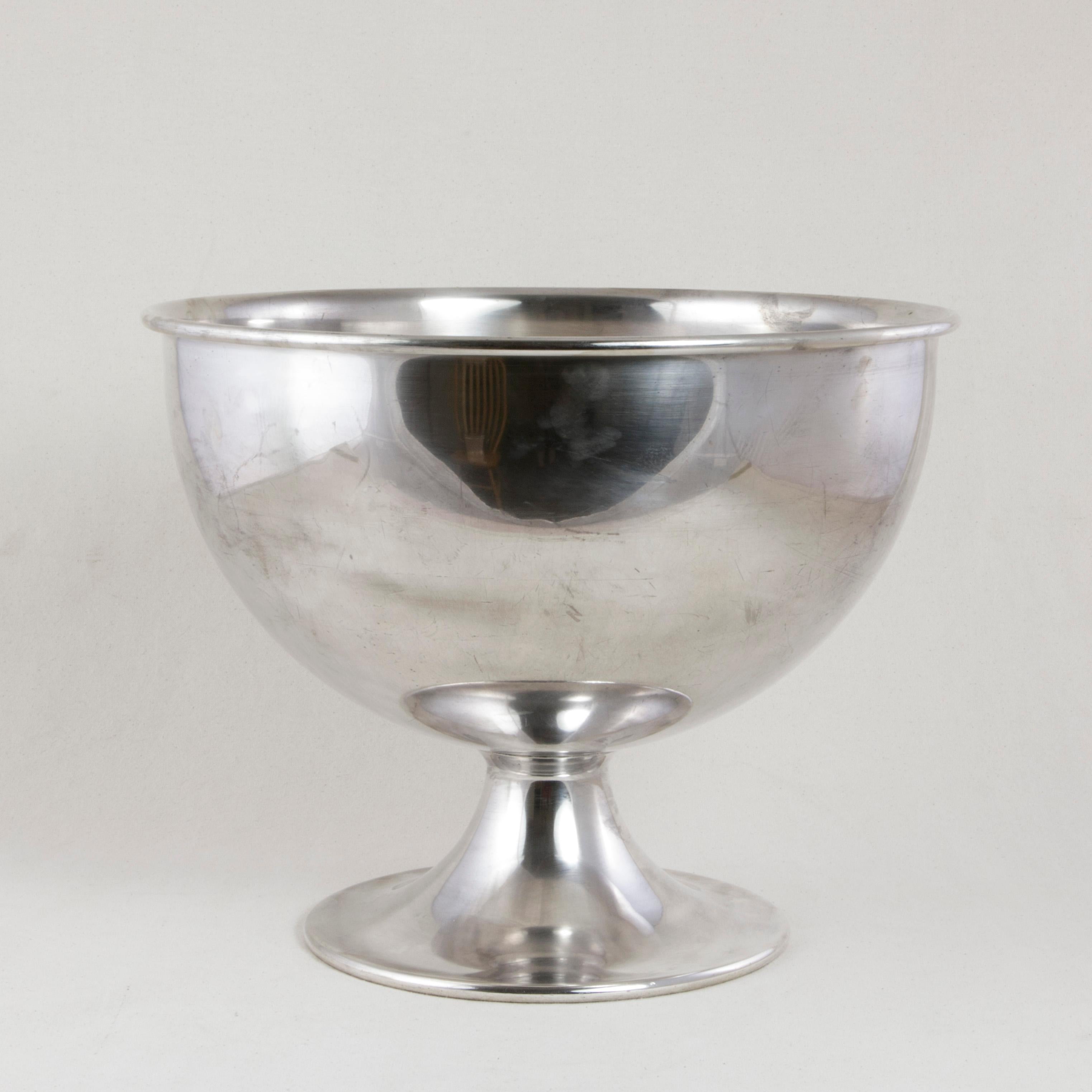 large silver champagne bucket