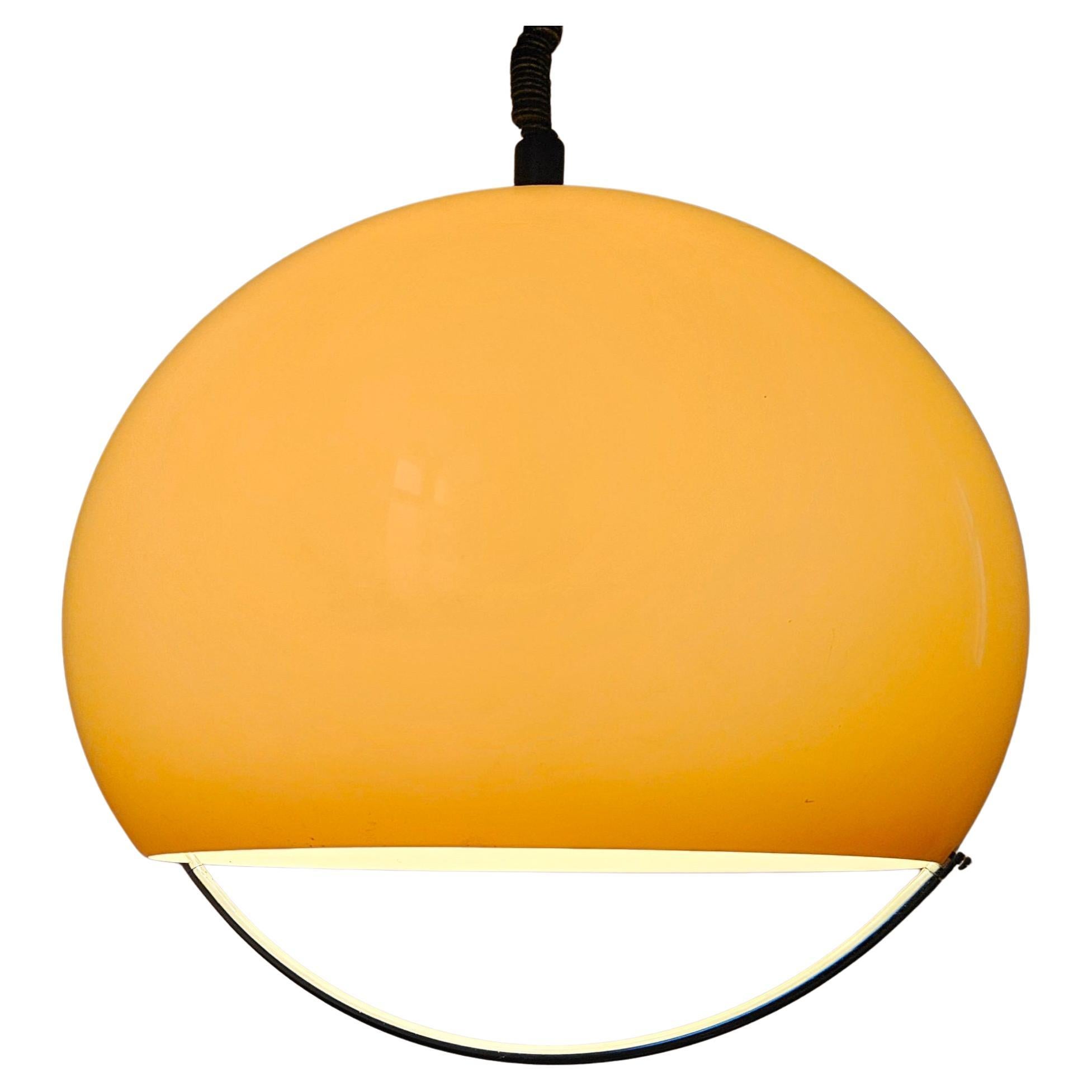 Large Midcentury Space Age Style Pendant Meblo, Harvey Guzzini, Italy, 1970s