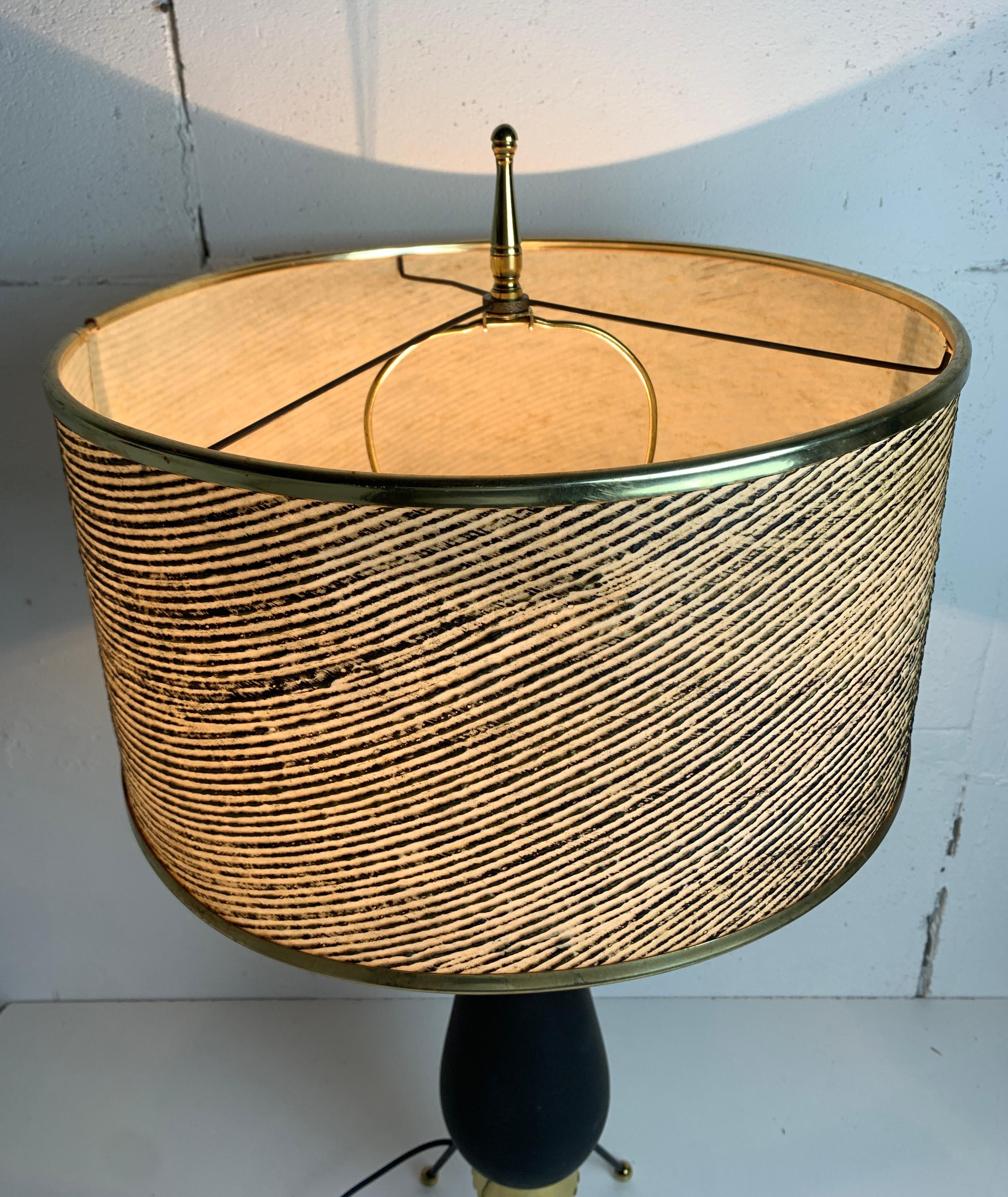 Grande lampe de table en laiton de style Sputnik du milieu du siècle, US 1950s en vente 10