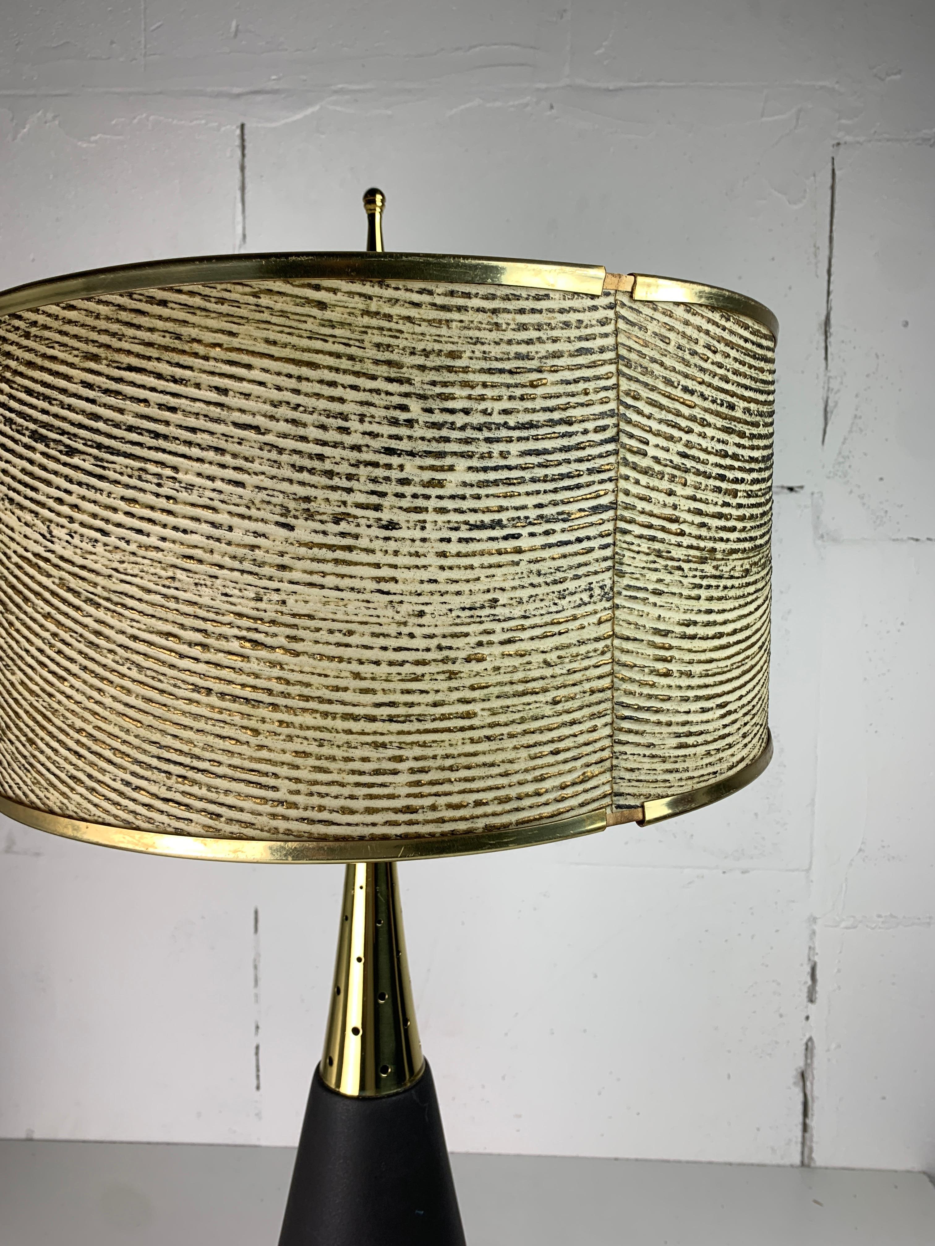 Grande lampe de table en laiton de style Sputnik du milieu du siècle, US 1950s en vente 2