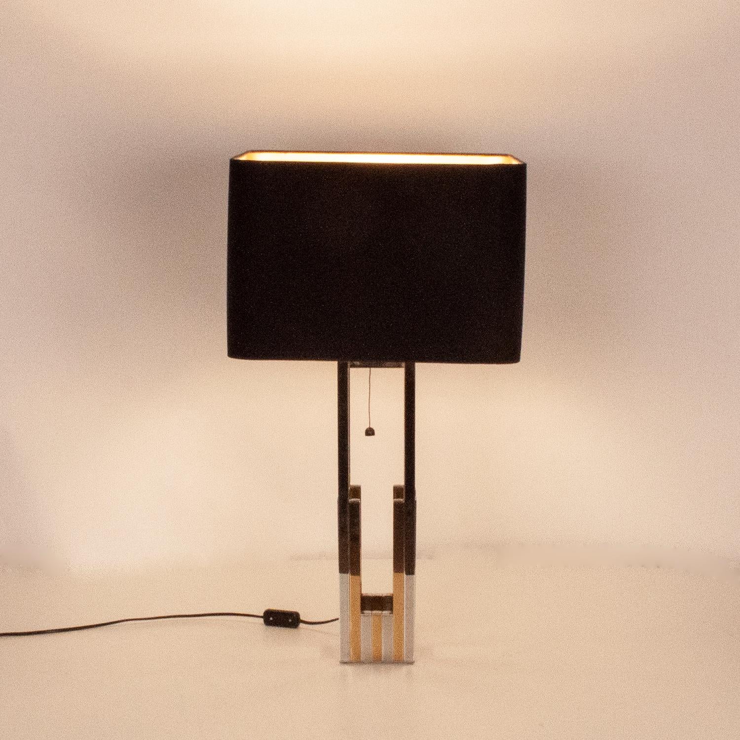 Spanish Large Midcentury Table Lamp by Willy Rizzo for Lumica, 1970s