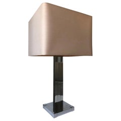Large Midcentury Table Lamp from 1970s by Willy Rizzo for Lumica, 1970s