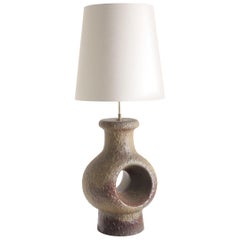 Large Midcentury Table Lamp, Made in Denmark, 1960s